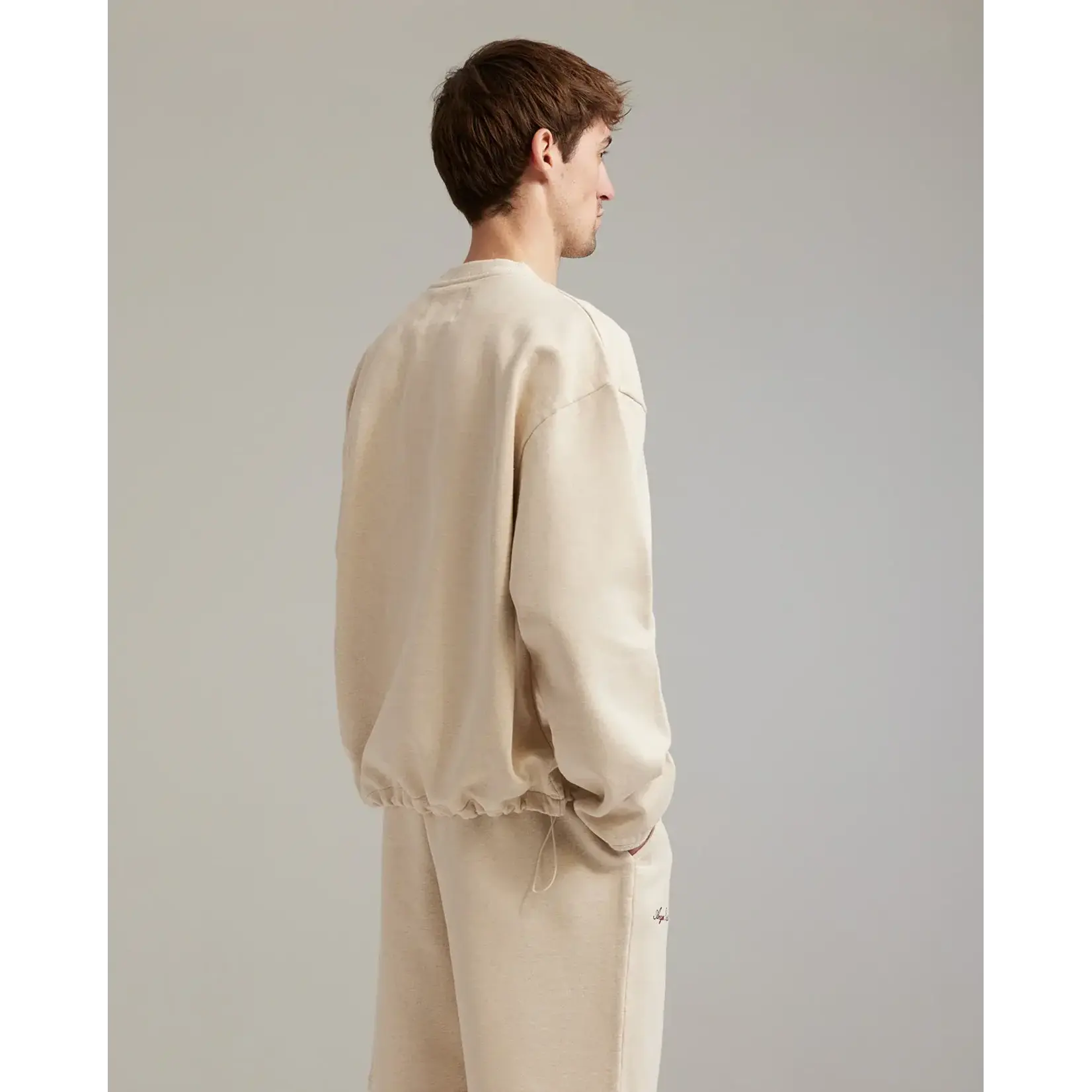 Ange Projects Ange Projects Gow Shield Adjustable Crewneck Oatmeal Melange