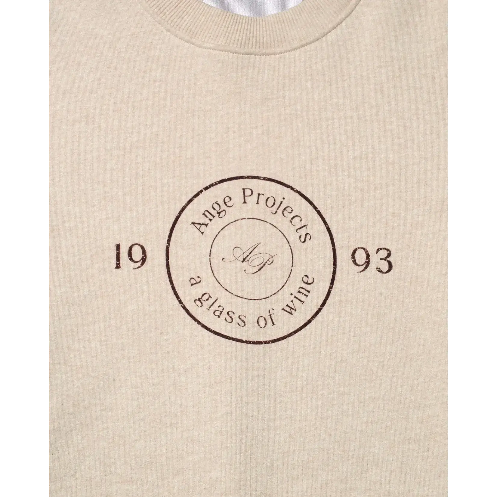 Ange Projects Ange Projects Gow Shield Adjustable Crewneck Oatmeal Melange