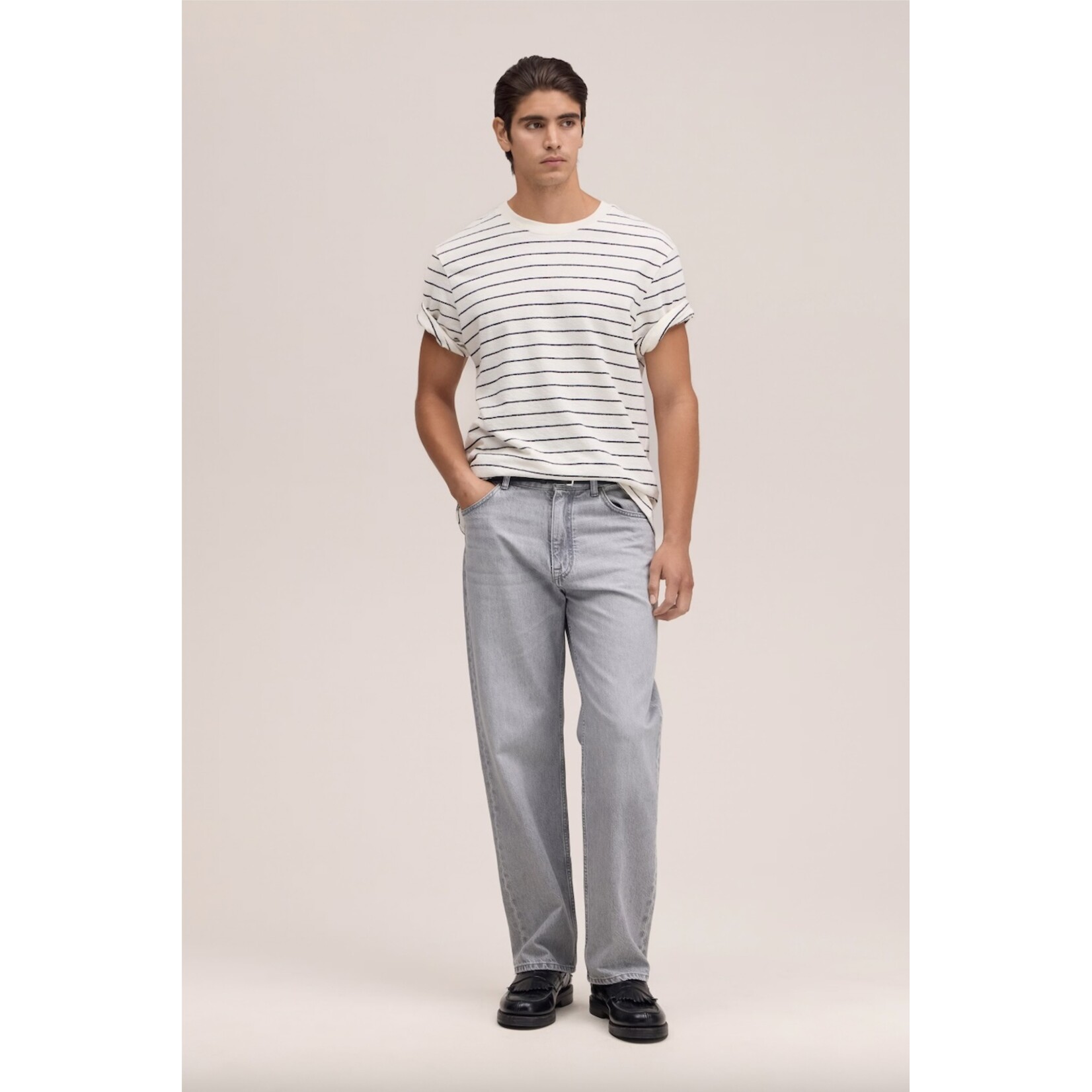 NN07 NN07 Pedro SS 30034 stripe navy blue