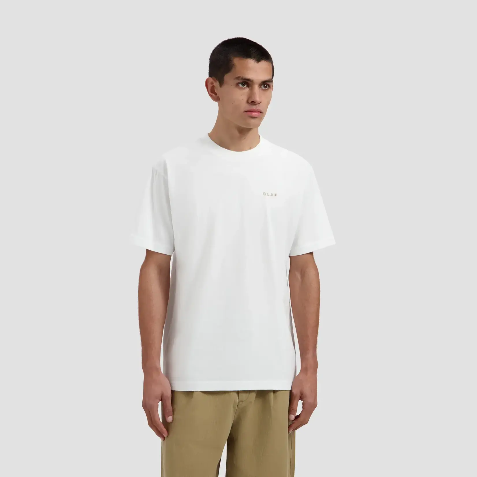 Olaf Hussein Olaf Felted Watercrest Tees Optical White