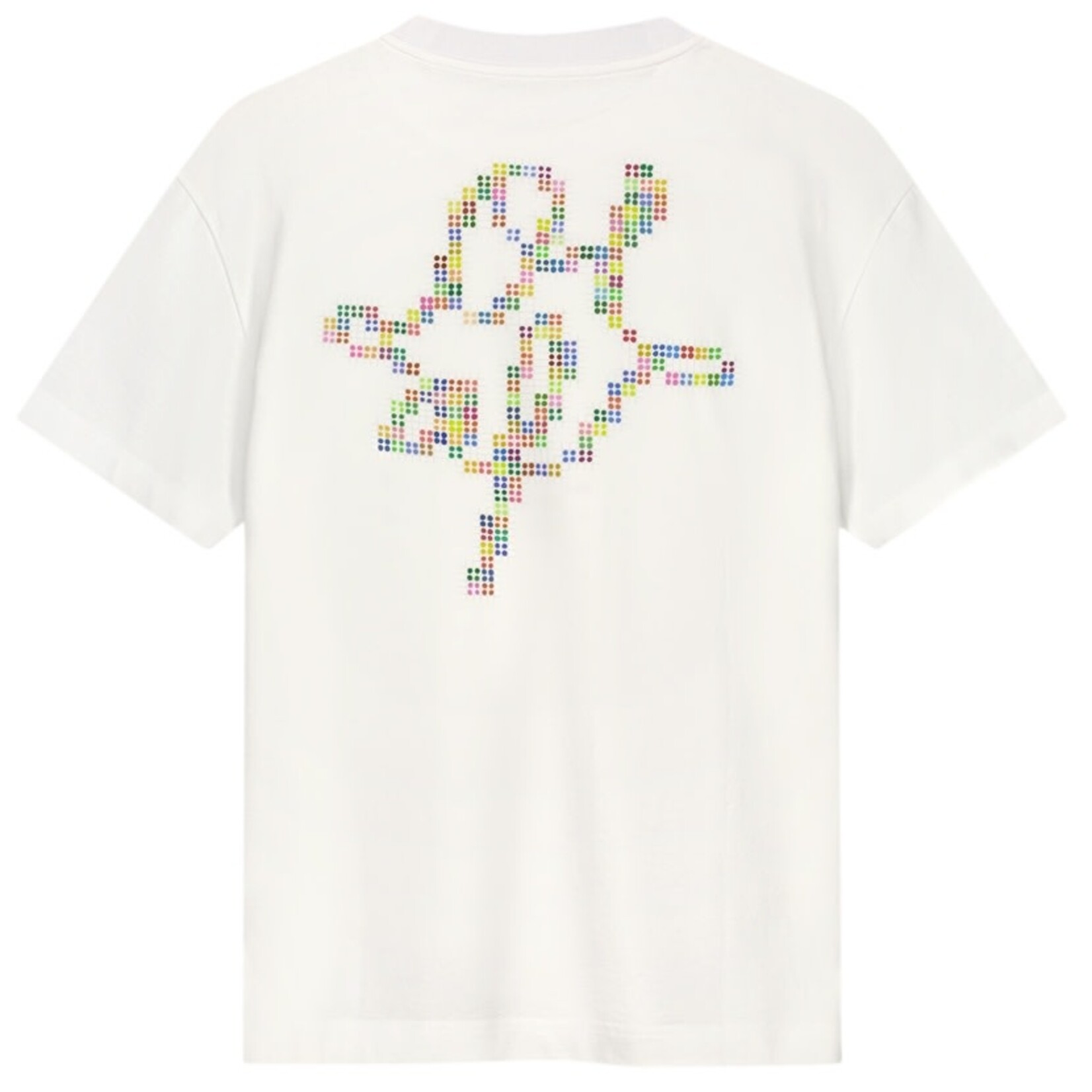 Olaf Hussein Olaf Dotted Monogram Tees Optical White