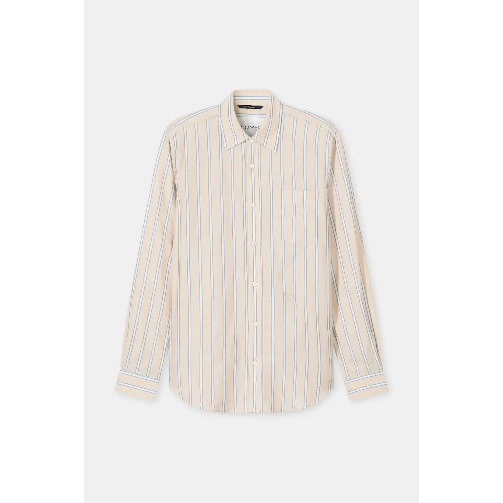 Closed Closed basic striped shirt light amber