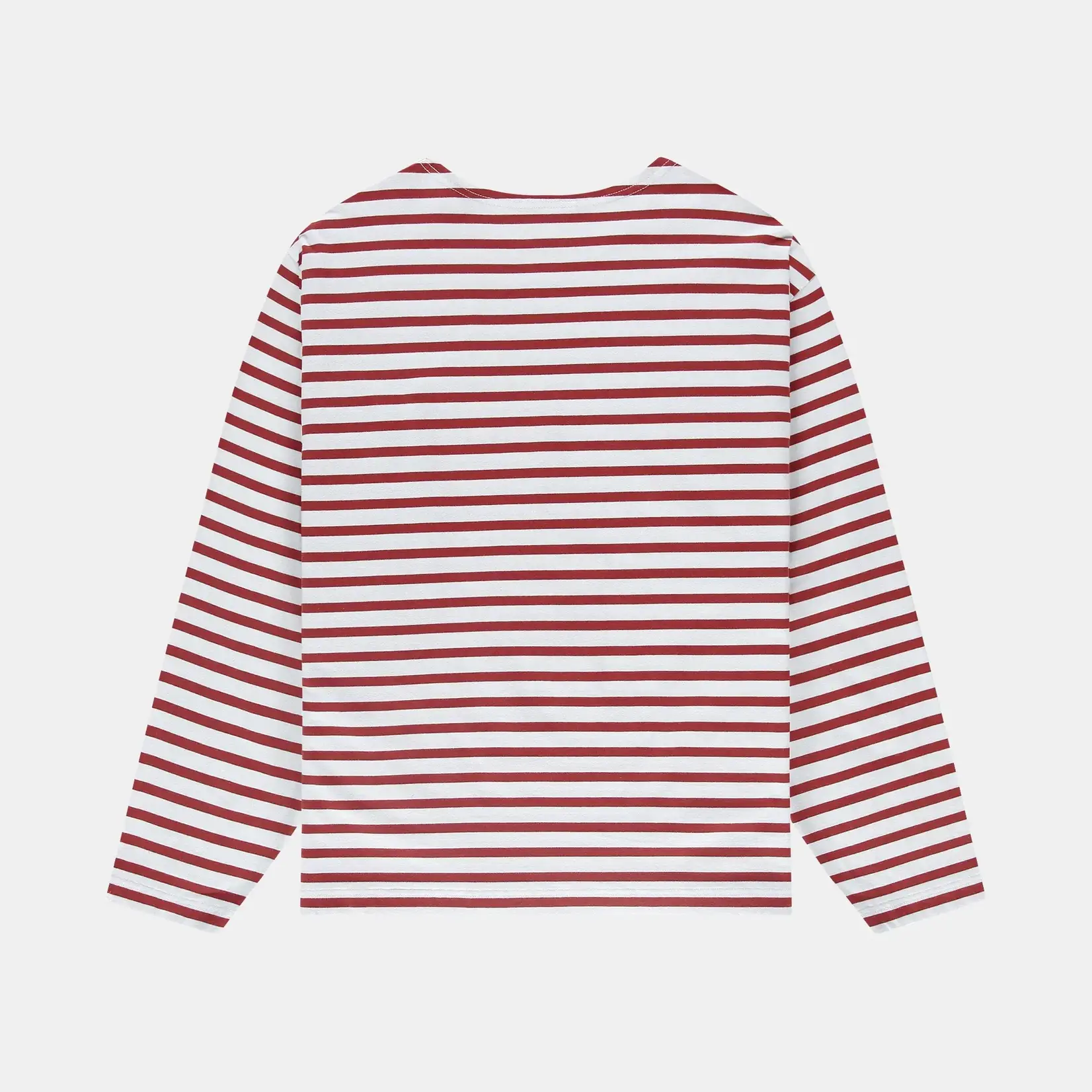 Pockies Underwear Pockies Oversized boat Neck LS Red Stripe