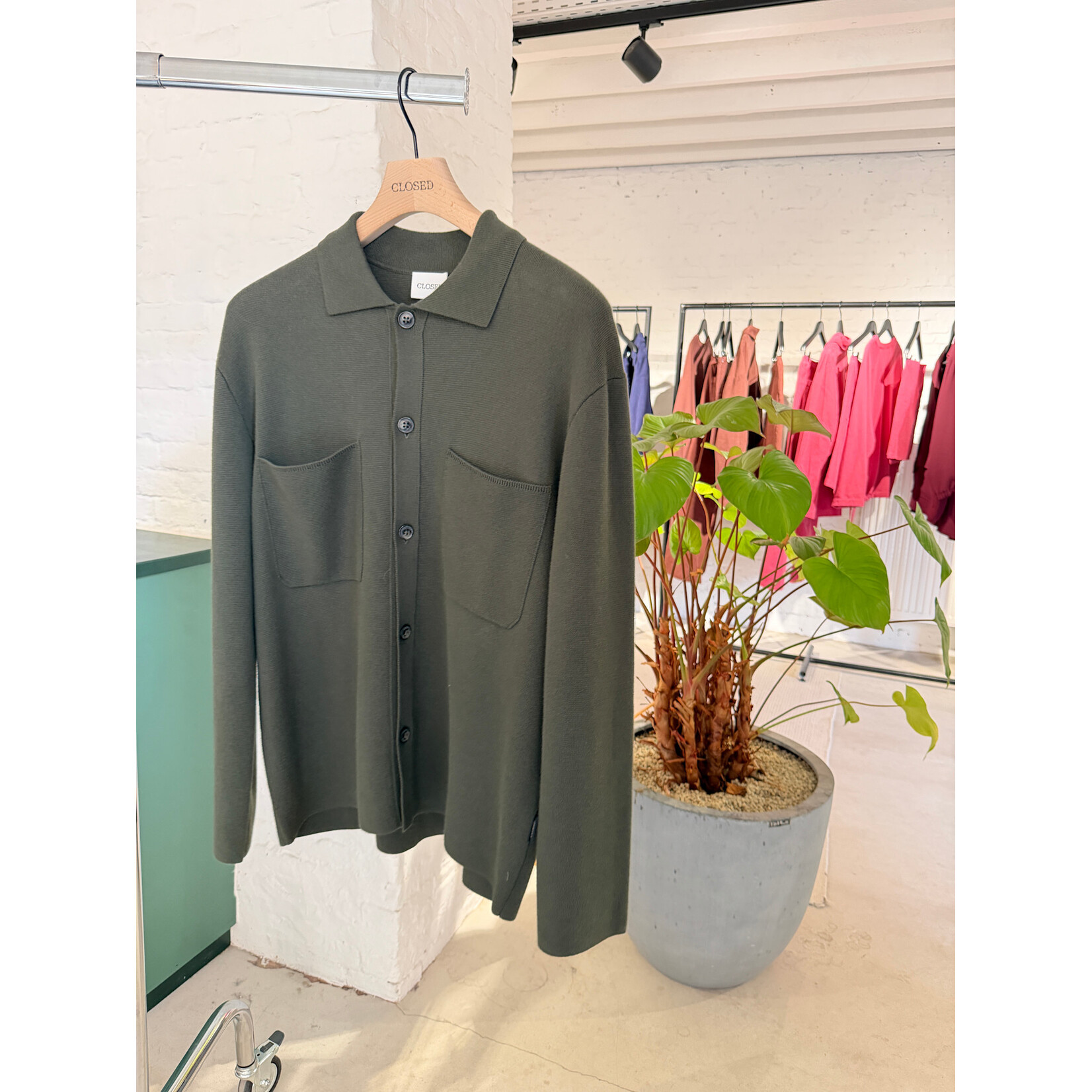 Closed Closed Polo cardigan dark olive