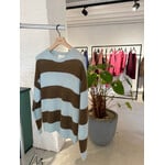 Closed Closed Block stripe crewneck drift blue