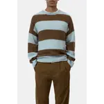 Closed Closed Block stripe crewneck drift blue