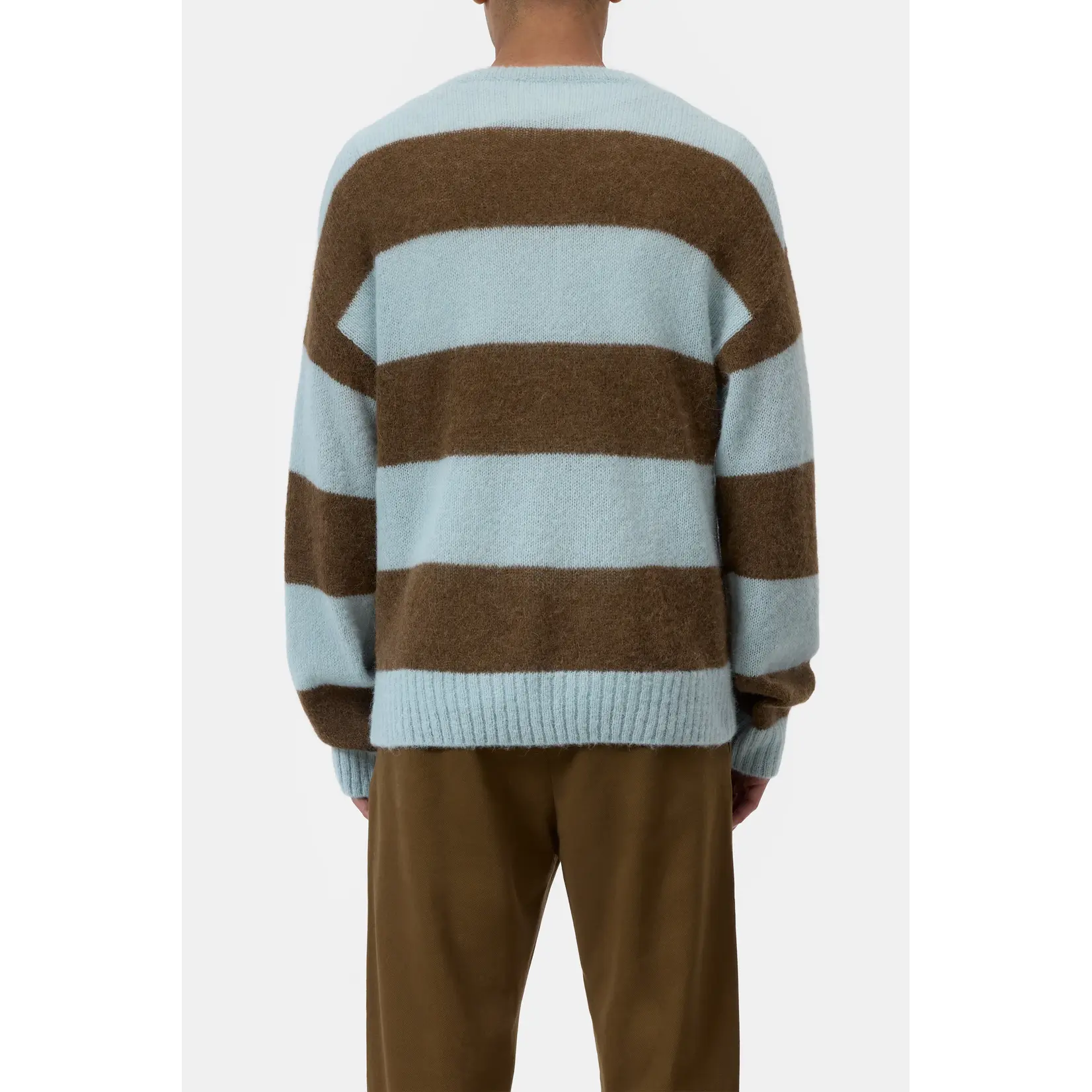 Closed Closed Block stripe crewneck drift blue
