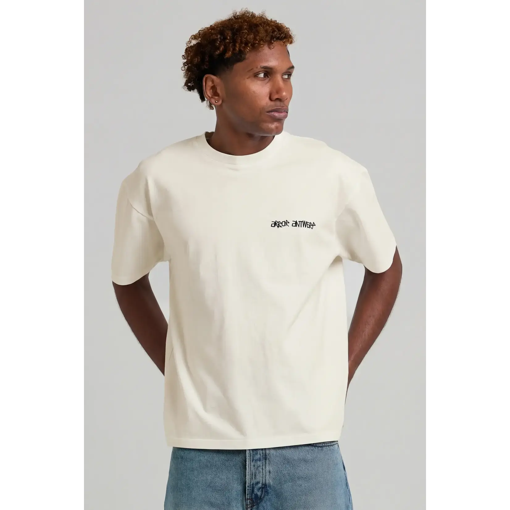 Arbor Antwerp Arbor Faded flower T-shirt cream