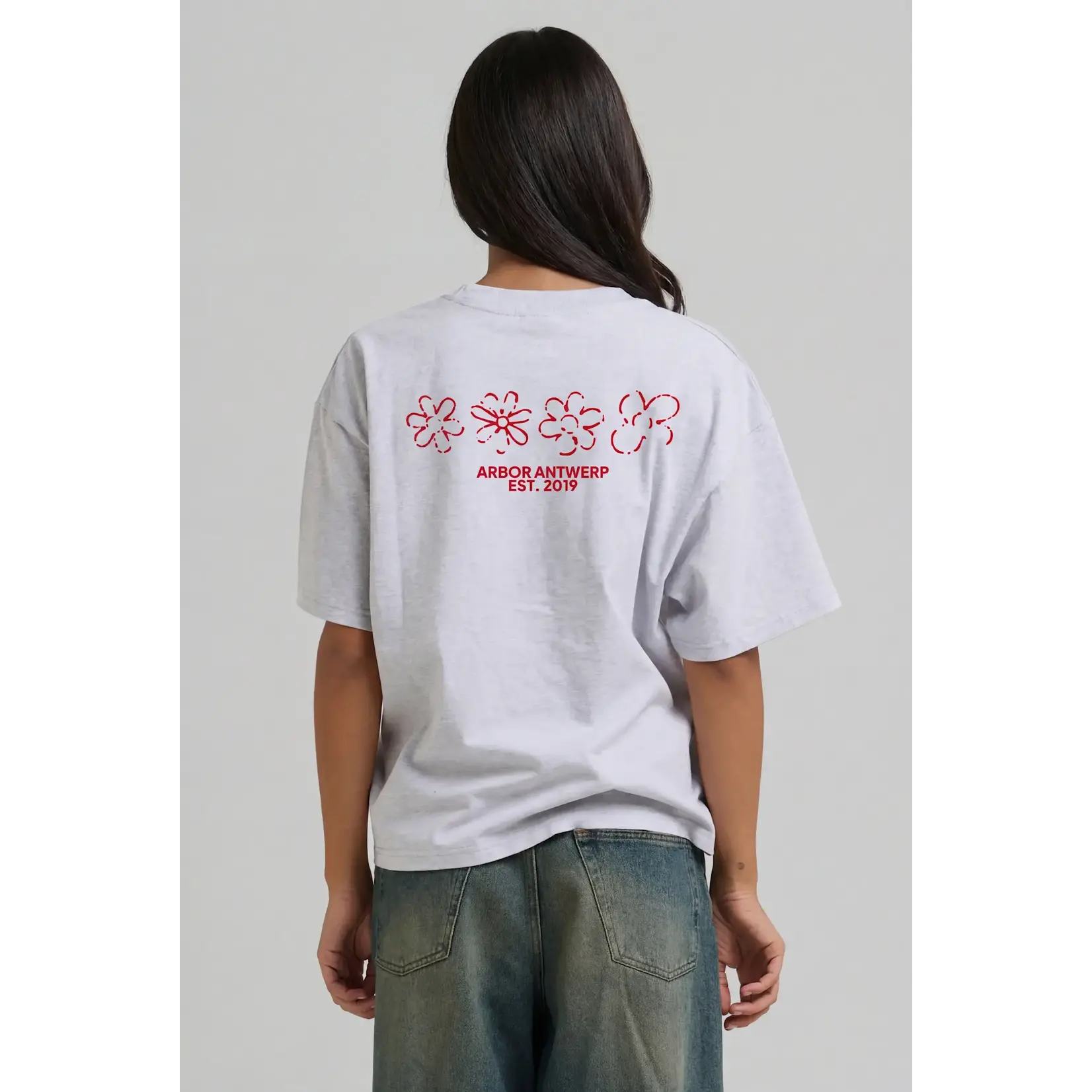Arbor Antwerp Arbor Flower Quartet T-shirt red