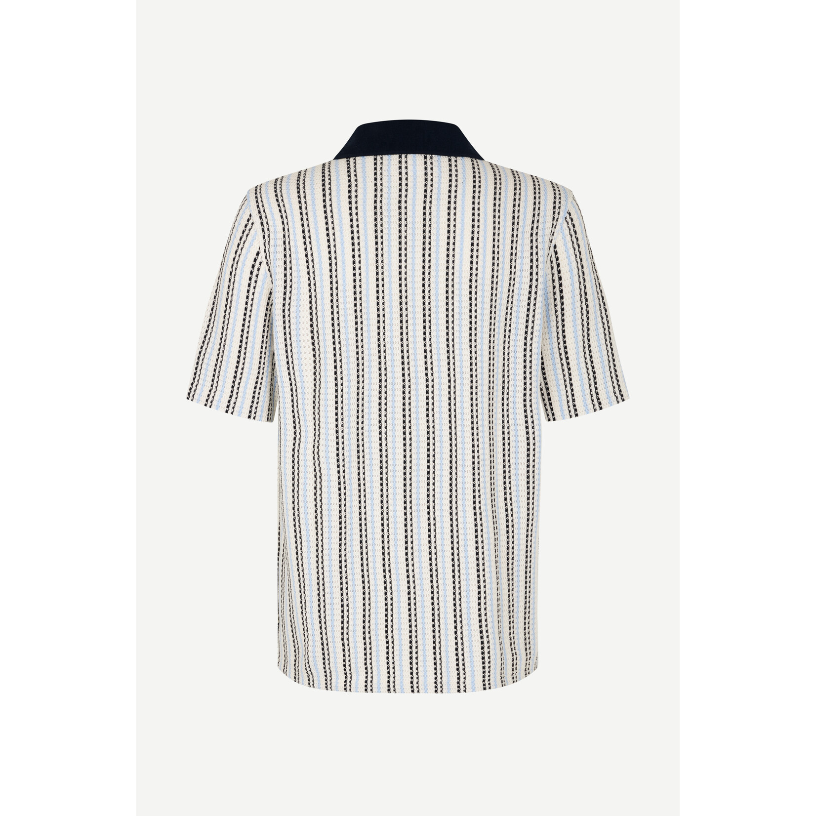 Samsoe & Samsoe Samsoe Samsoe Samac v-neck polo Blue stripe