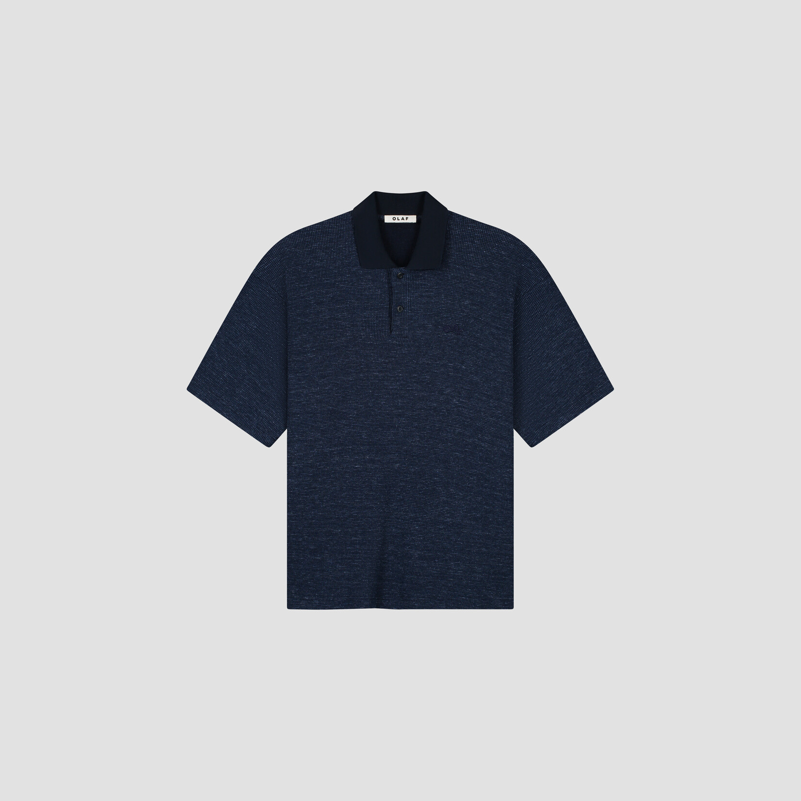 Olaf Hussein Olaf Signature Texture Polo Navy