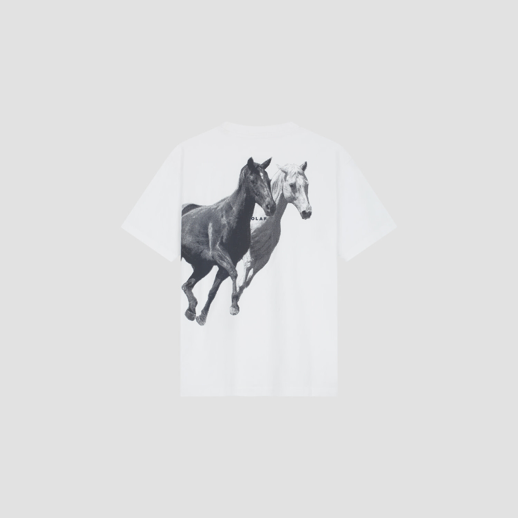 Olaf Hussein Olaf Horse Tee Optical White