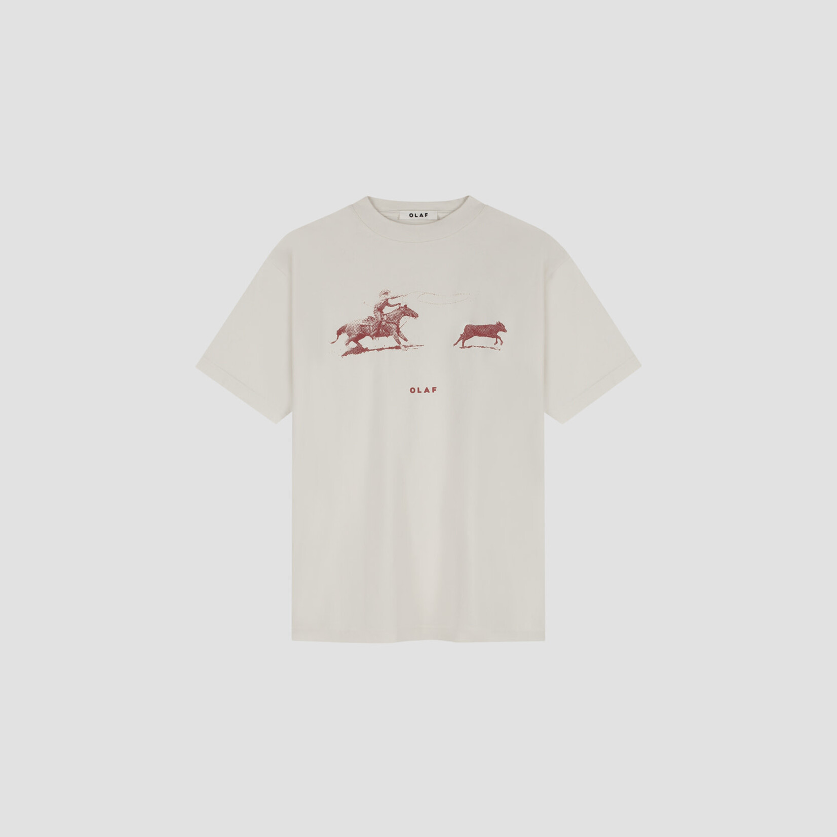 Olaf Hussein Olaf Cowboy Bull Tee Off White