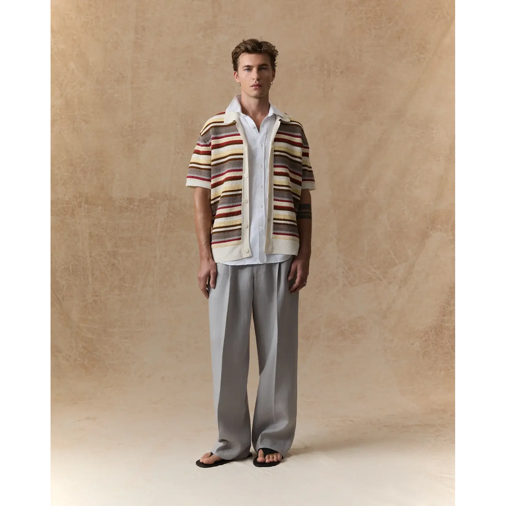 NN07 NN07 Lars Polo Cardigan ivory