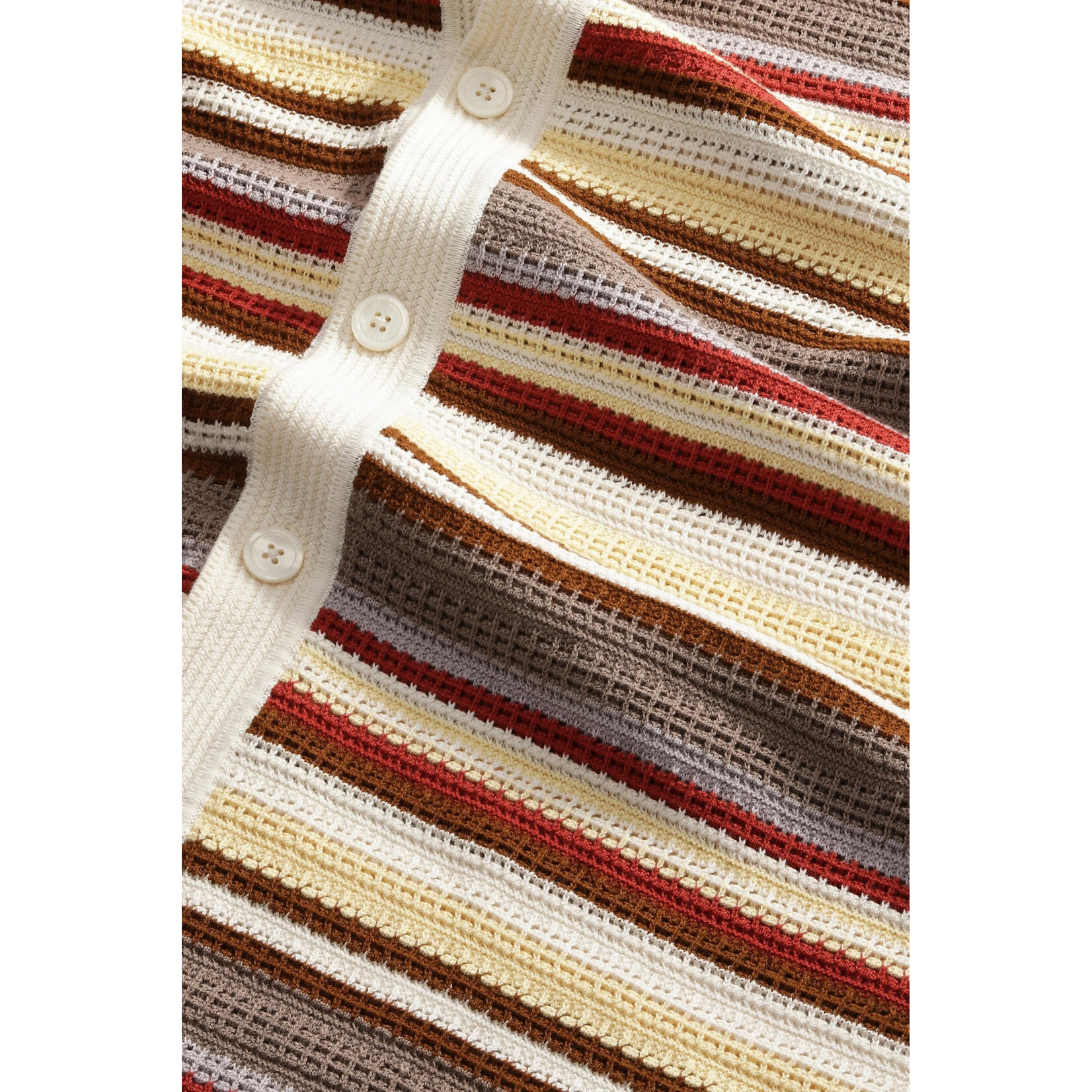 NN07 NN07 Lars Polo Cardigan ivory