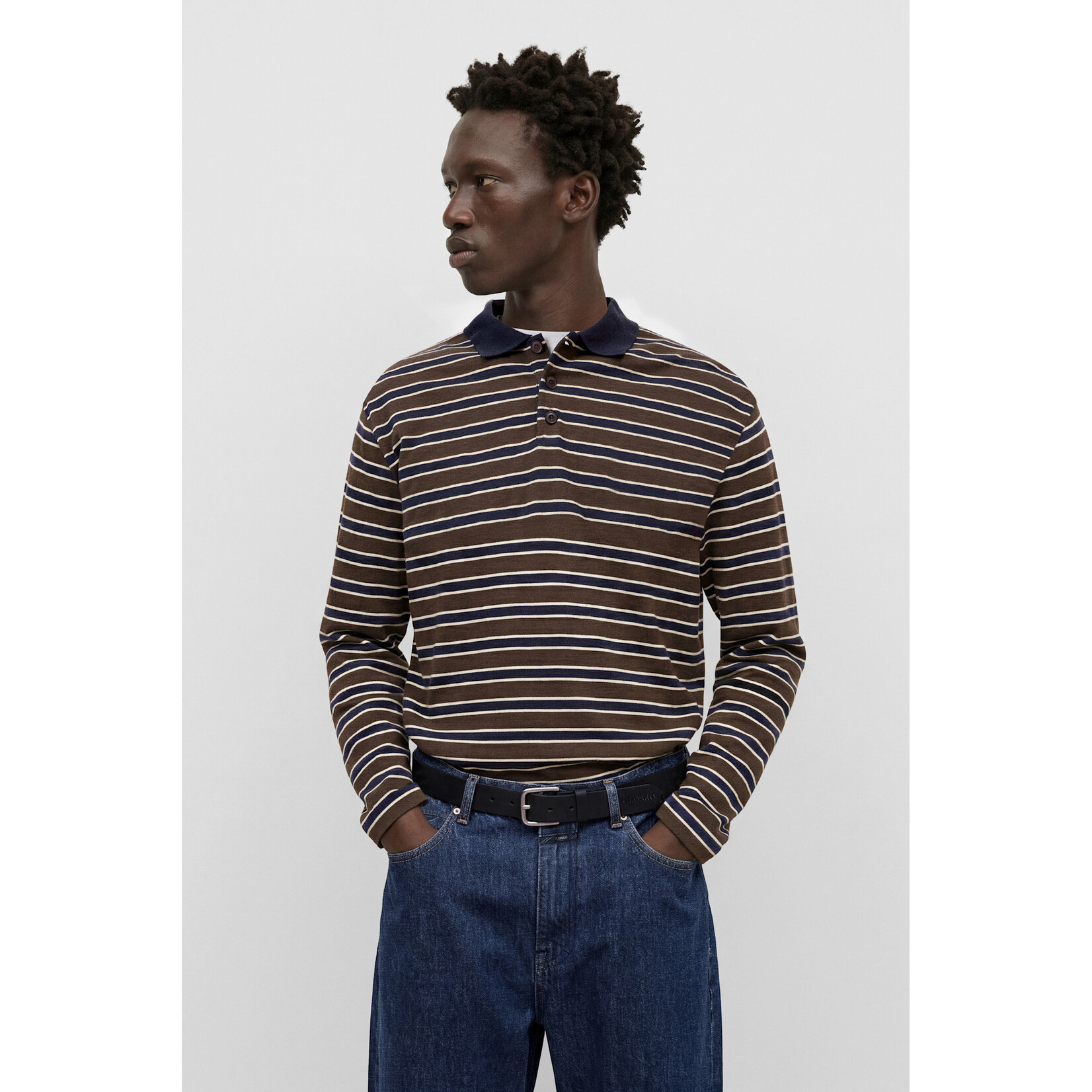 Closed Closed Longsleeve Polo Stripe