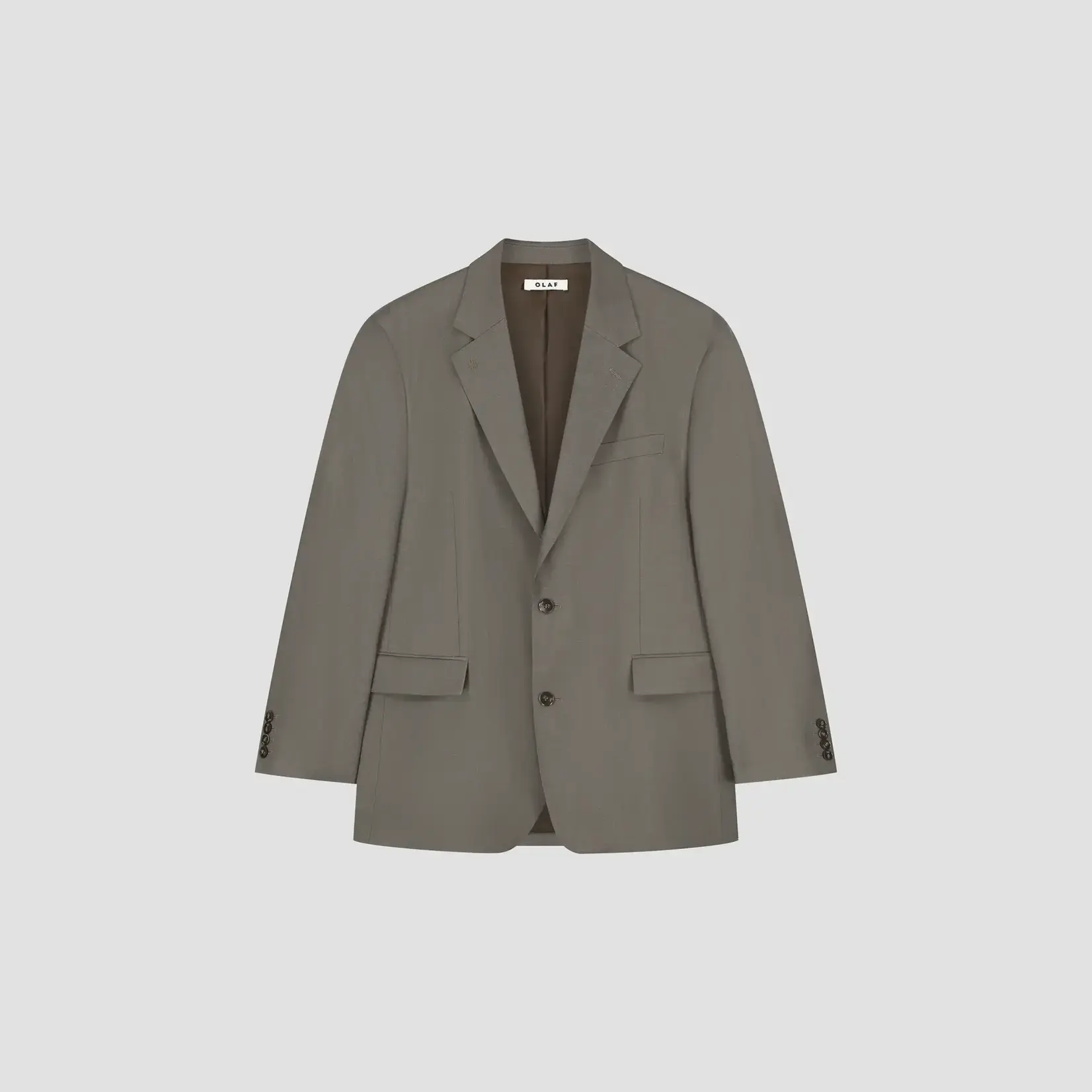 Olaf Hussein Olaf Wool blazer chocolate chip