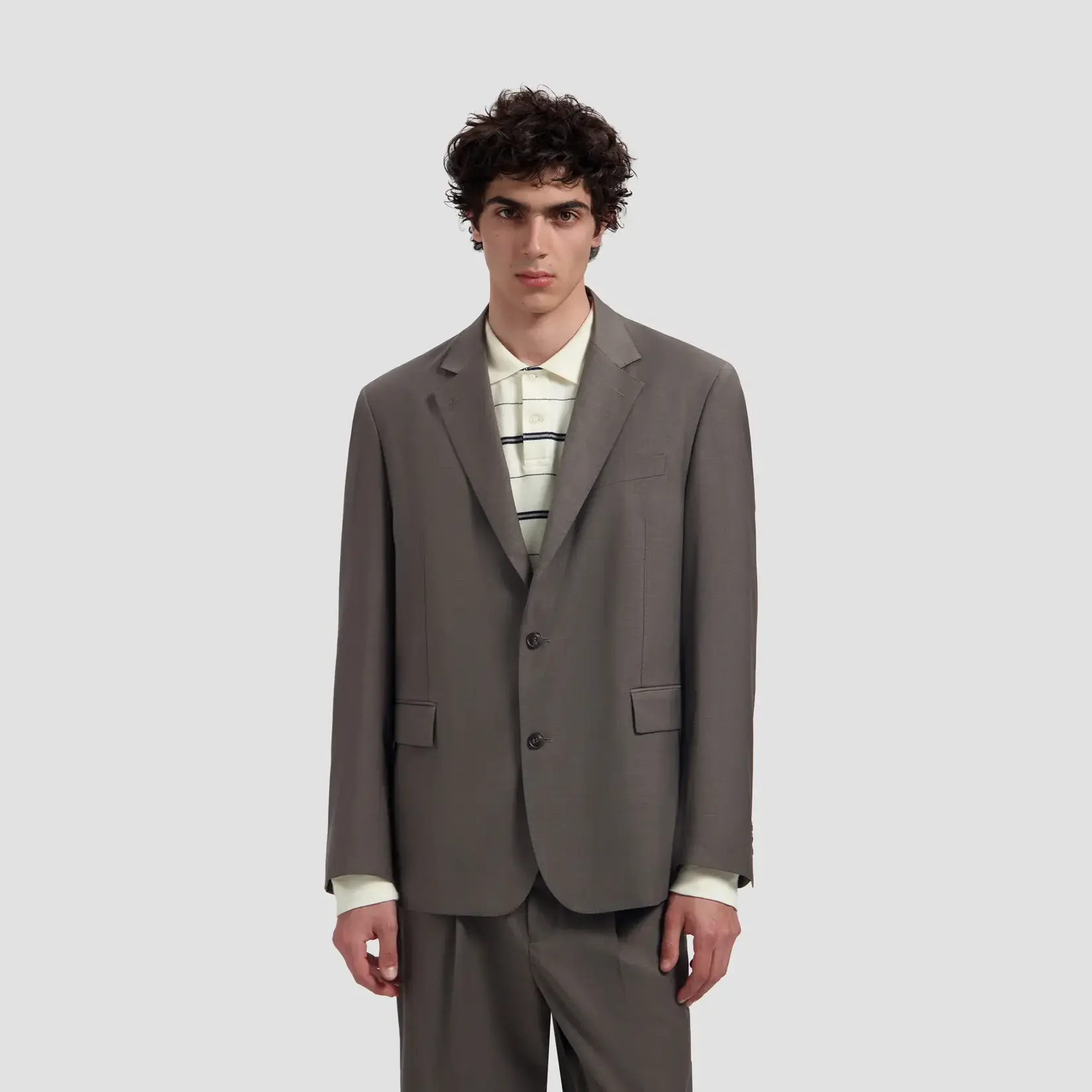 Olaf Hussein Olaf Wool blazer chocolate chip