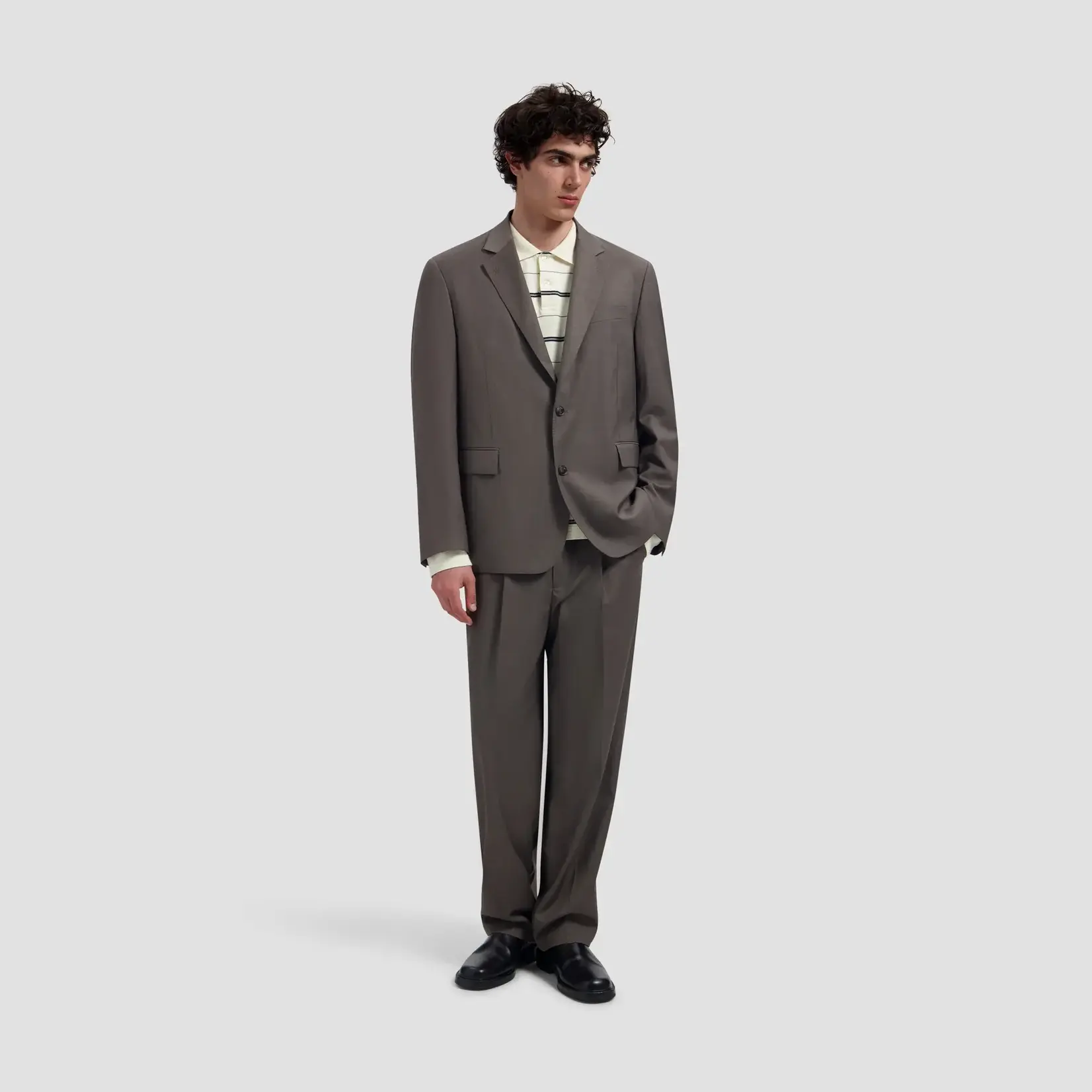 Olaf Hussein Olaf Wool blazer chocolate chip