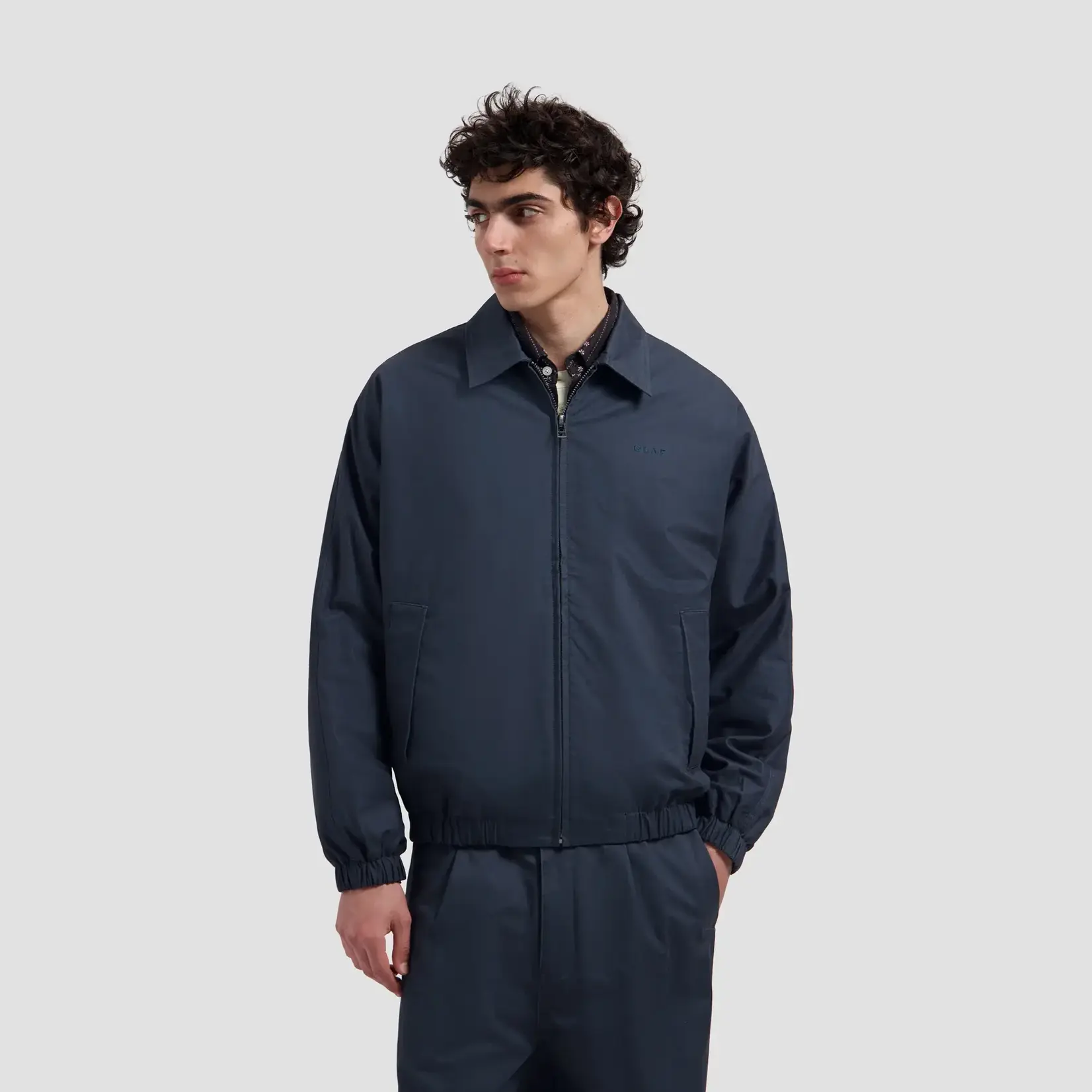 Olaf Hussein Olaf Washed coach jacket navy
