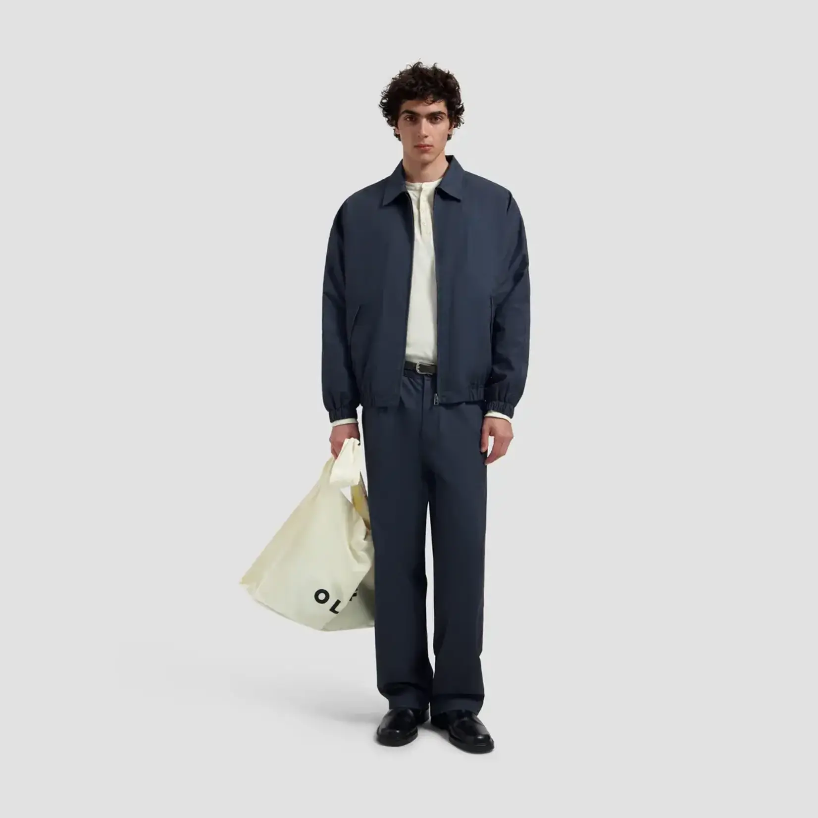 Olaf Hussein Olaf Washed coach jacket navy