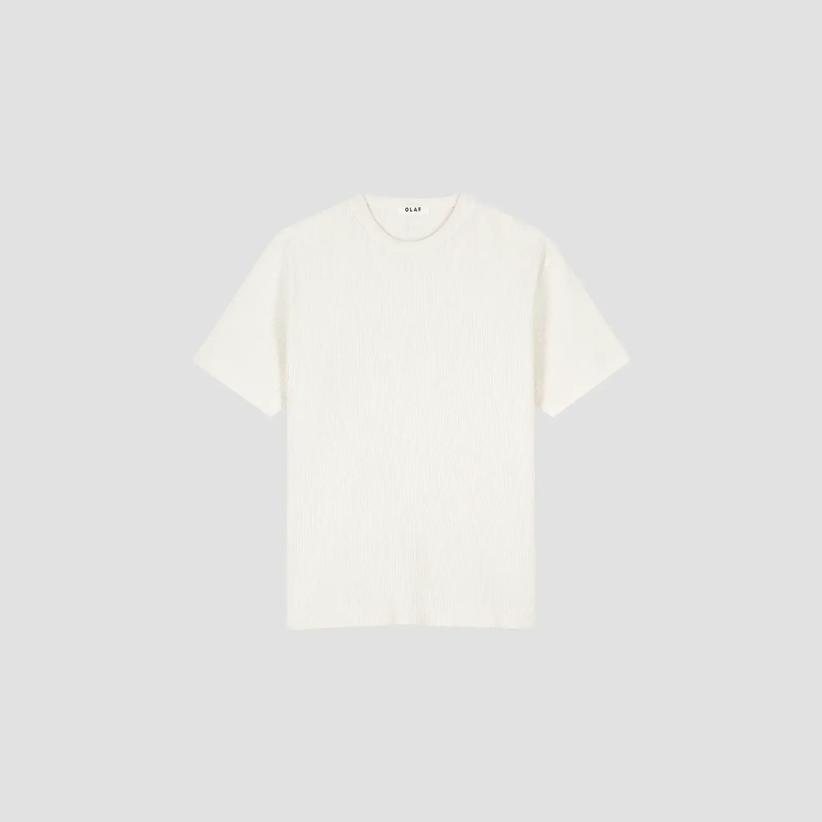 Olaf Hussein Olaf waffle Tee off white