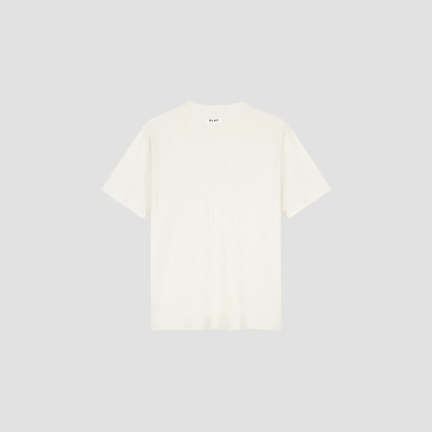 Olaf Hussein Olaf waffle Tee off white