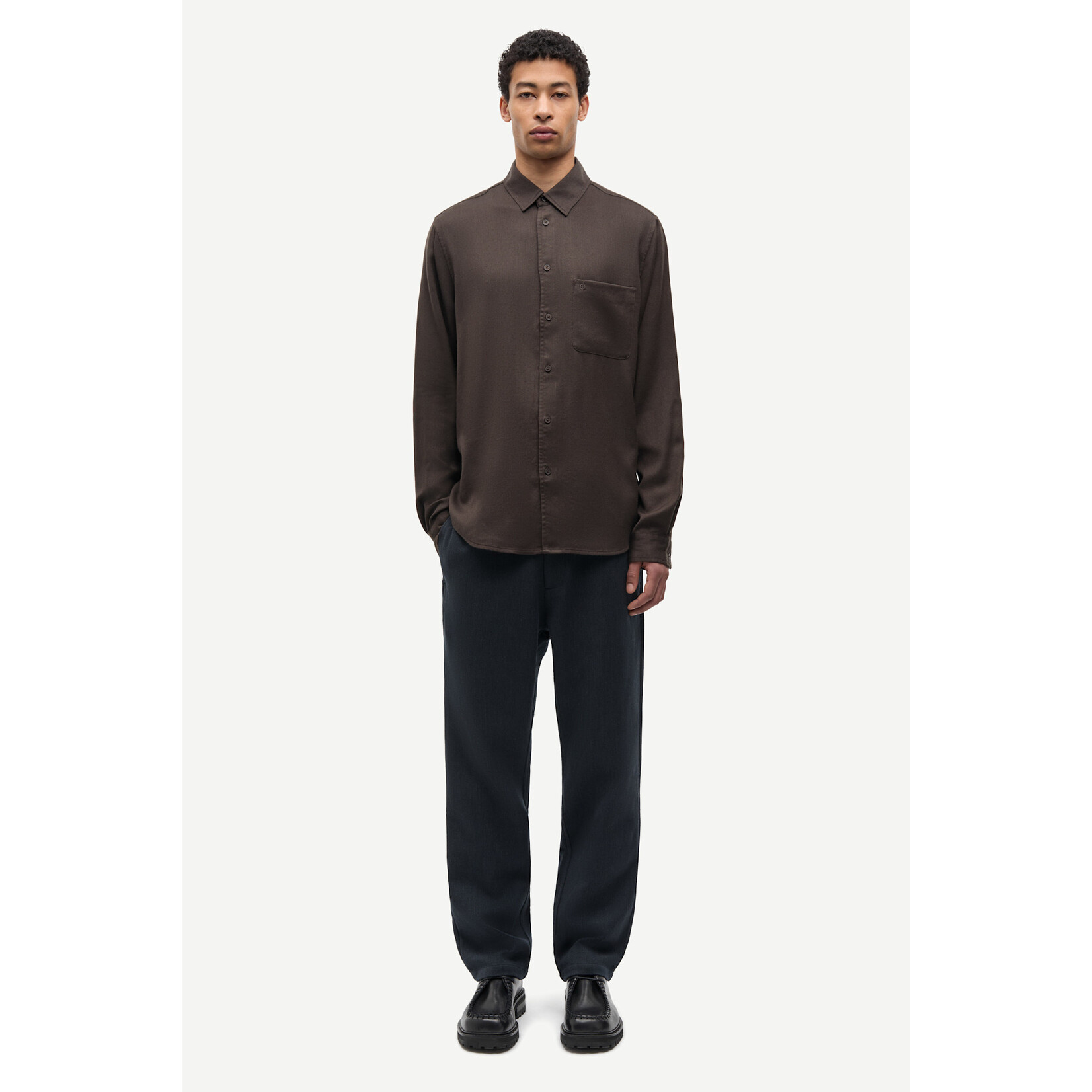 Samsoe & Samsoe Samsoe Samsoe Sajabari fly P trousers dark grey mel.
