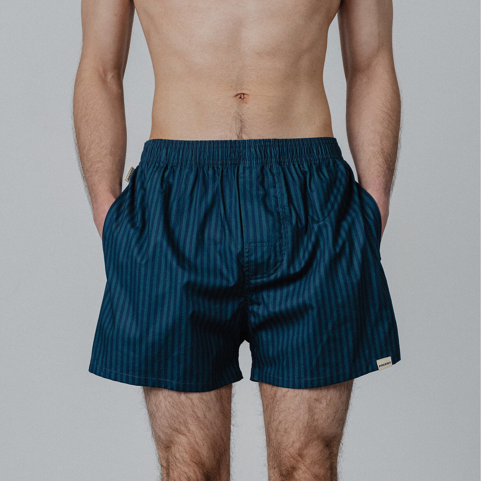 Pockies Underwear Pockies Striped boxers navy/green
