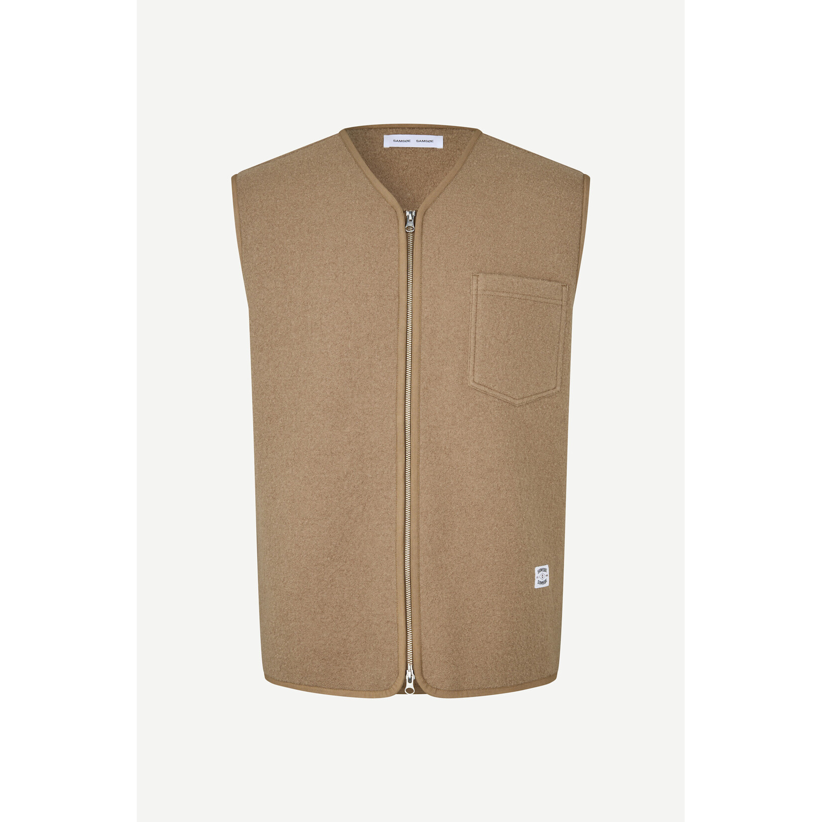 Samsoe & Samsoe Samsoe Samsoe Sahannes vest lead gray