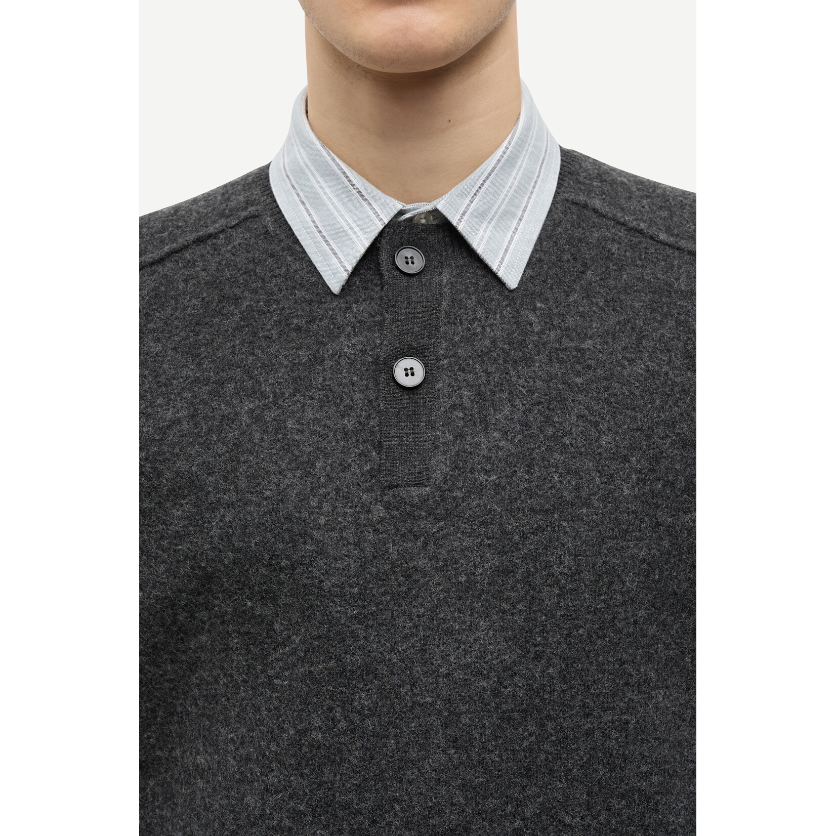 Samsoe & Samsoe Samsoe Samsoe Sarick sweater dark grey mel