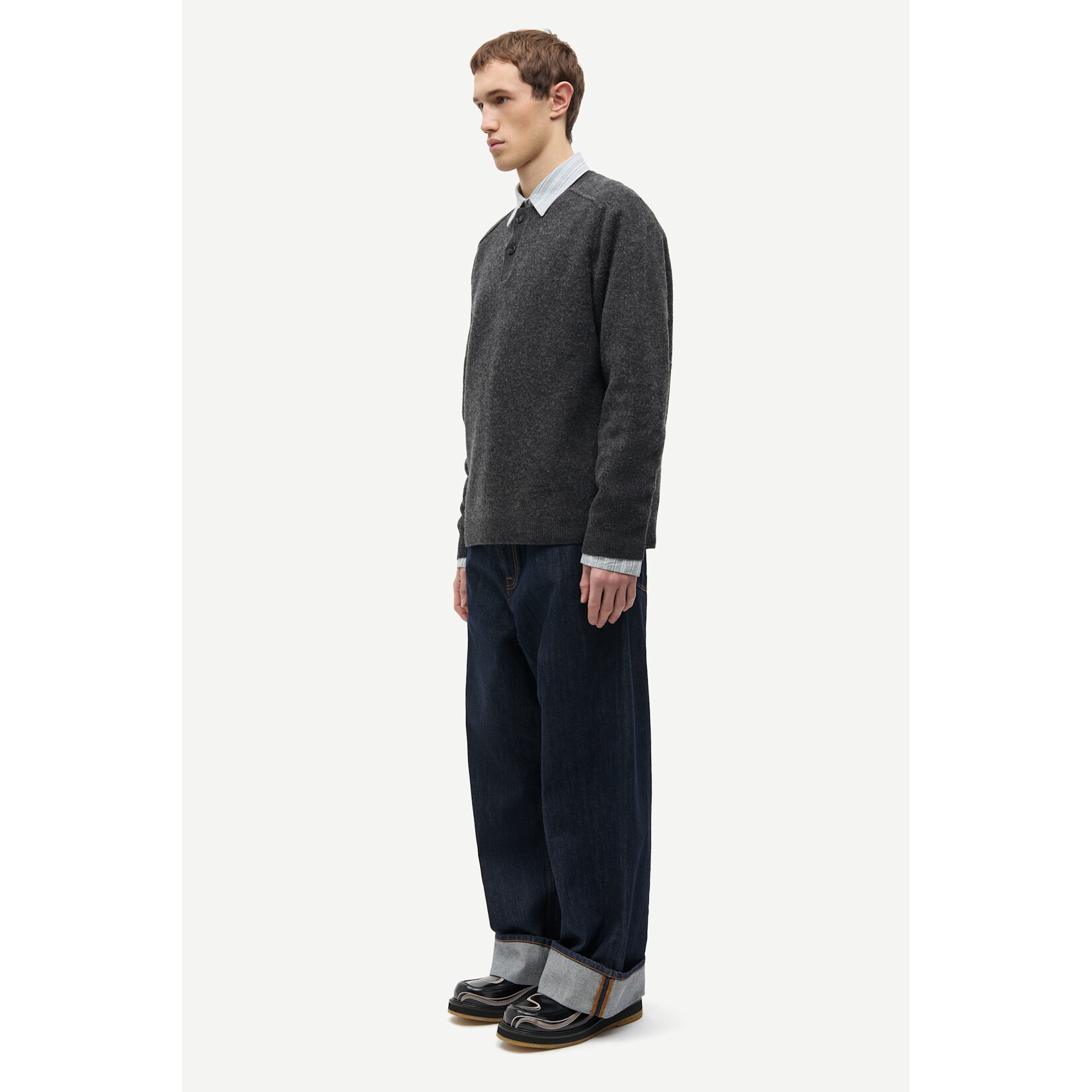 Samsoe & Samsoe Samsoe Samsoe Sarick sweater dark grey mel