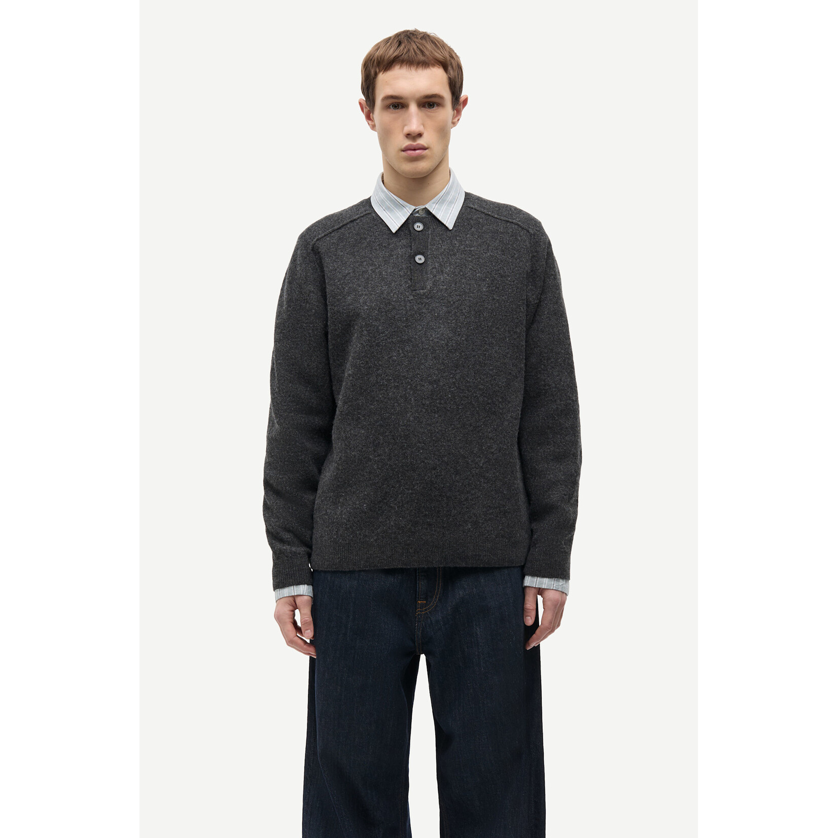 Samsoe & Samsoe Samsoe Samsoe Sarick sweater dark grey mel
