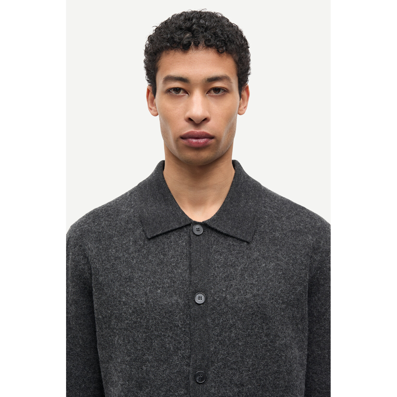 Samsoe & Samsoe Samsoe Samsoe Sarichard cardigan dark grey mel