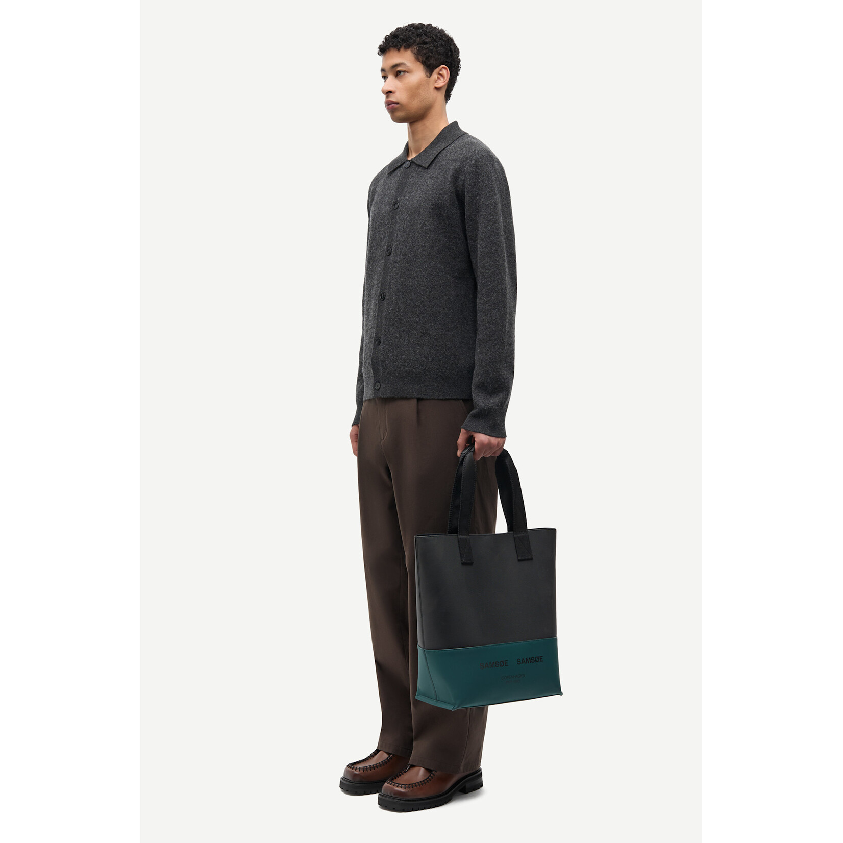 Samsoe & Samsoe Samsoe Samsoe Sarichard cardigan dark grey mel