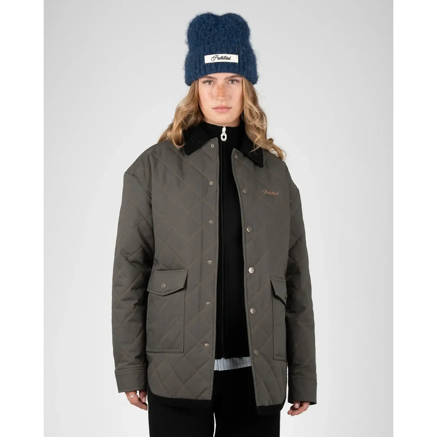Prohibited Prohibited Autumn field quilted jacket green
