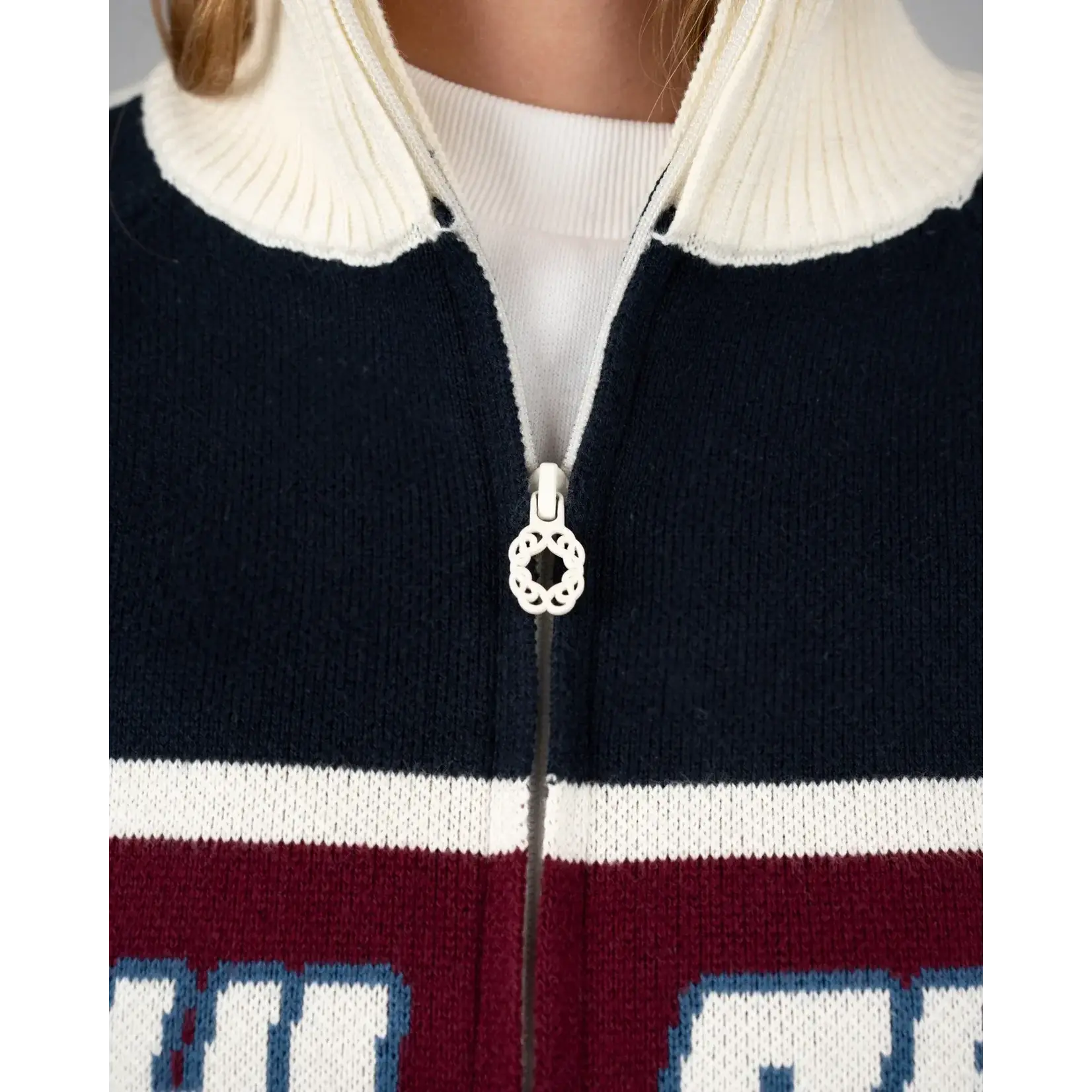 Prohibited Prohibited Letterman knit jacket black