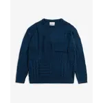 Rotholz Rotholz Patchwork Knit Sweatshirt Dark Navy