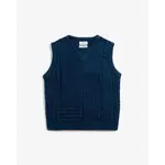 Rotholz Rotholz Patchwork Knit Vest Dark Navy