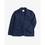 Rotholz Rotholz Kimono Blazer Herringbone Blue