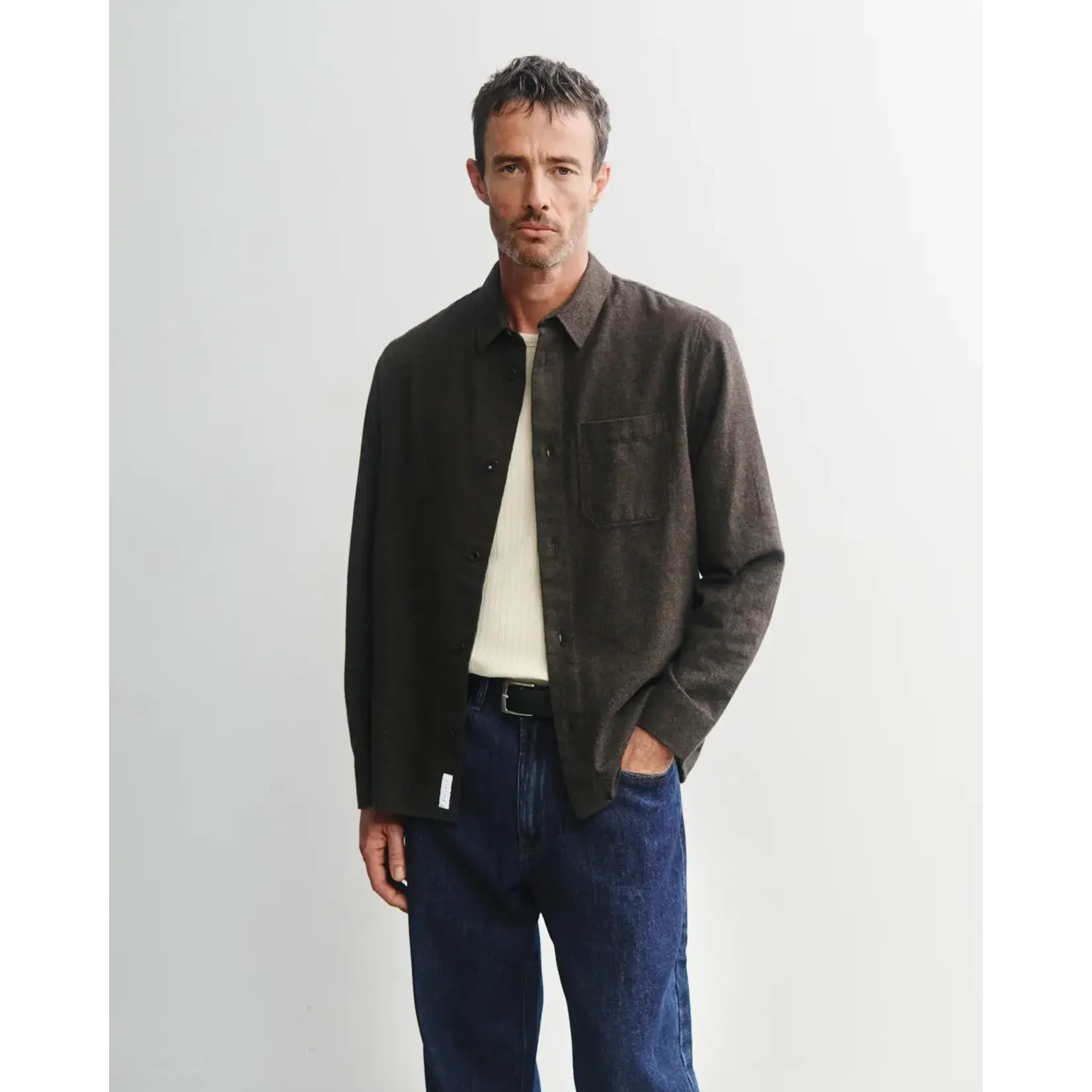 Rotholz Rotholz Flannel Casual Shirt Black Brown