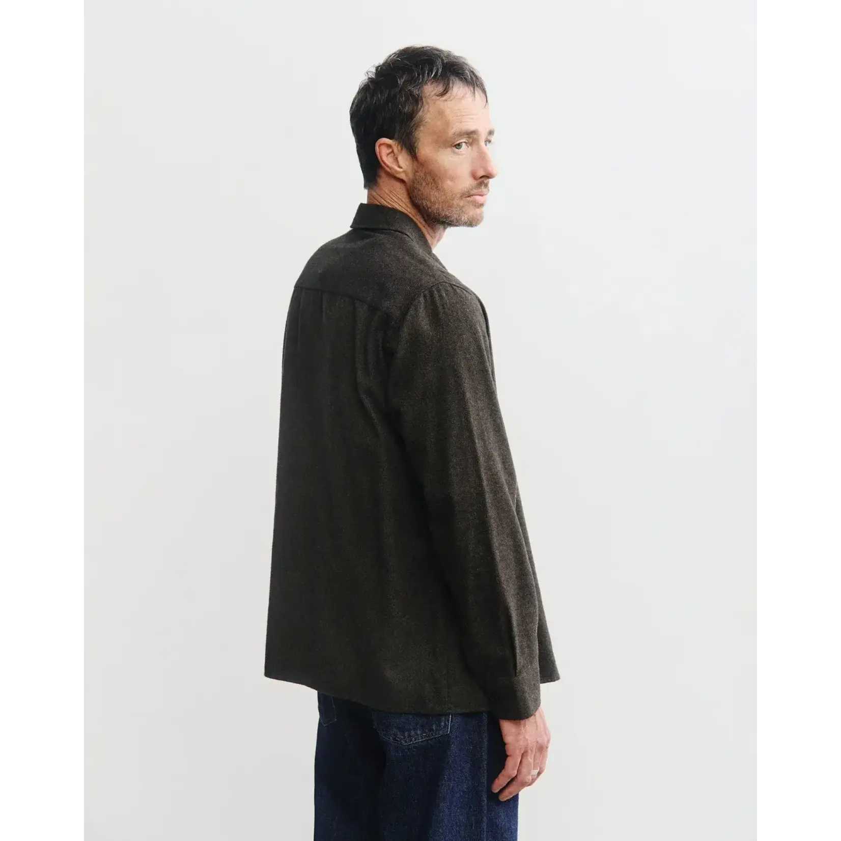 Rotholz Rotholz Flannel Casual Shirt Black Brown