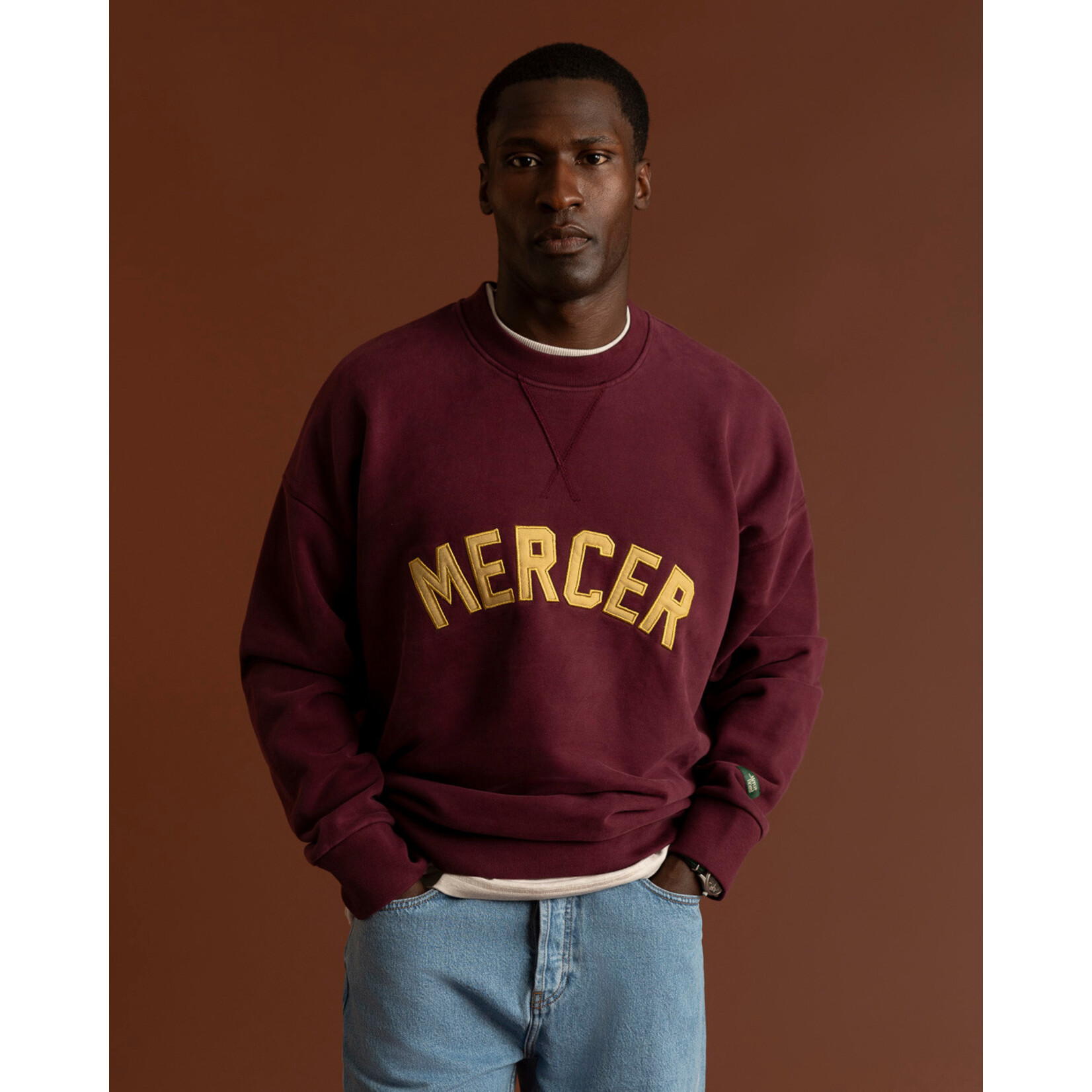 Mercer Mercer Signature sweat bordeaux