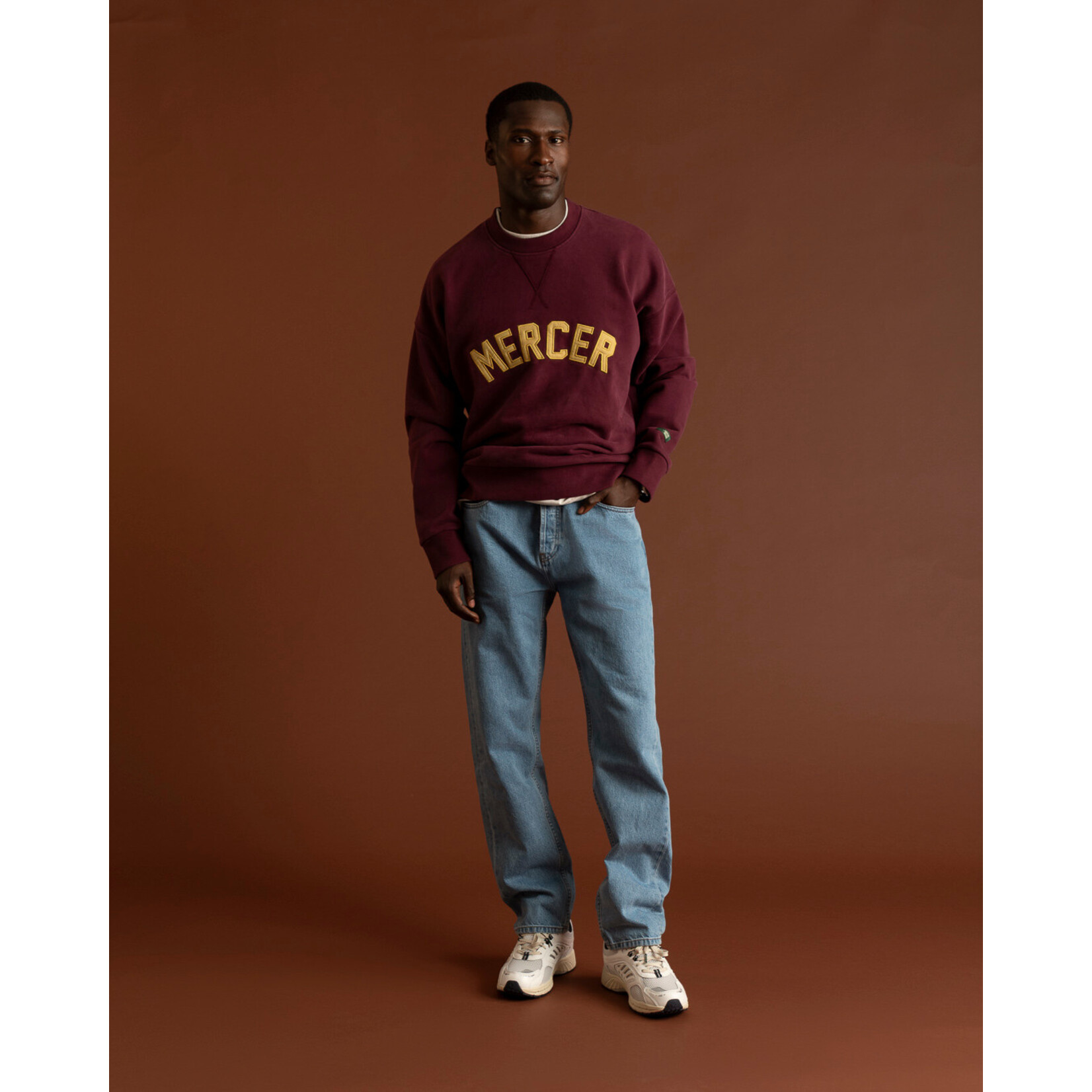 Mercer Mercer Signature sweat bordeaux