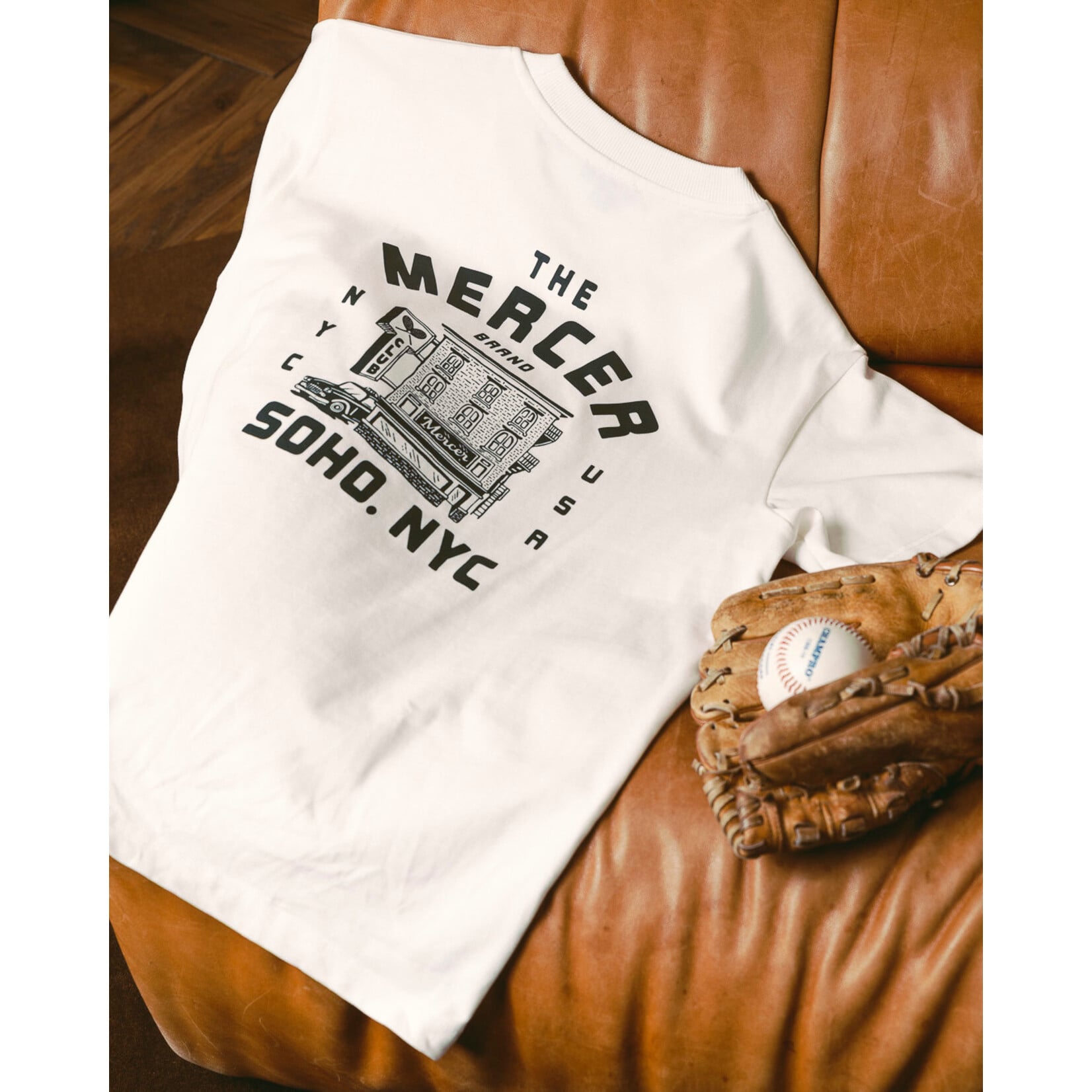 Mercer Mercer Neighborhood Tee white