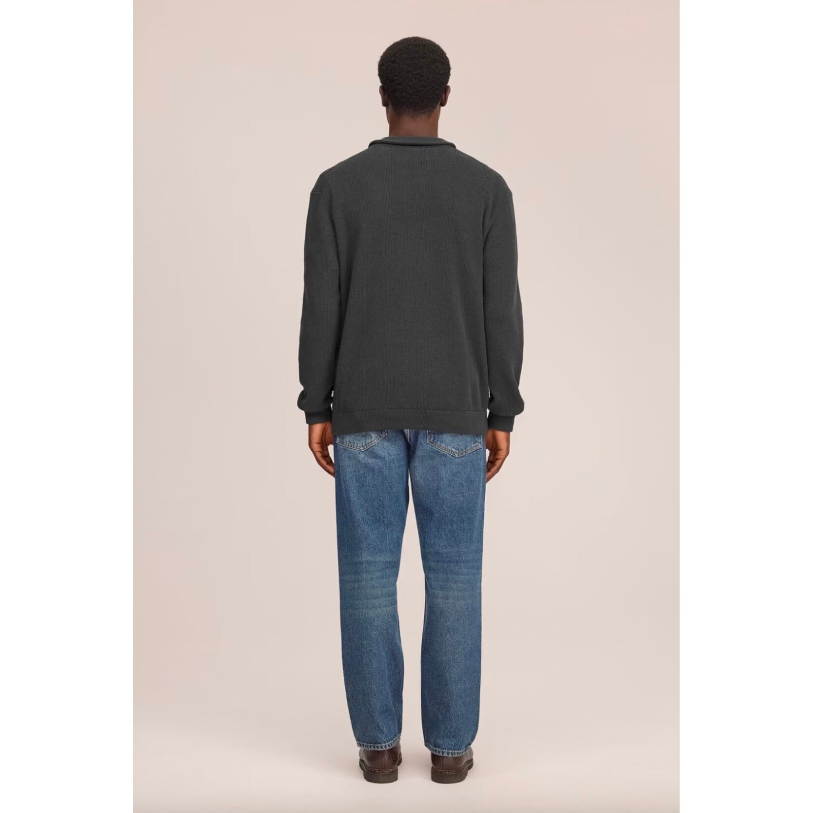 NN07 NN07 Danny Half Zip 6429 Charcoal Mist