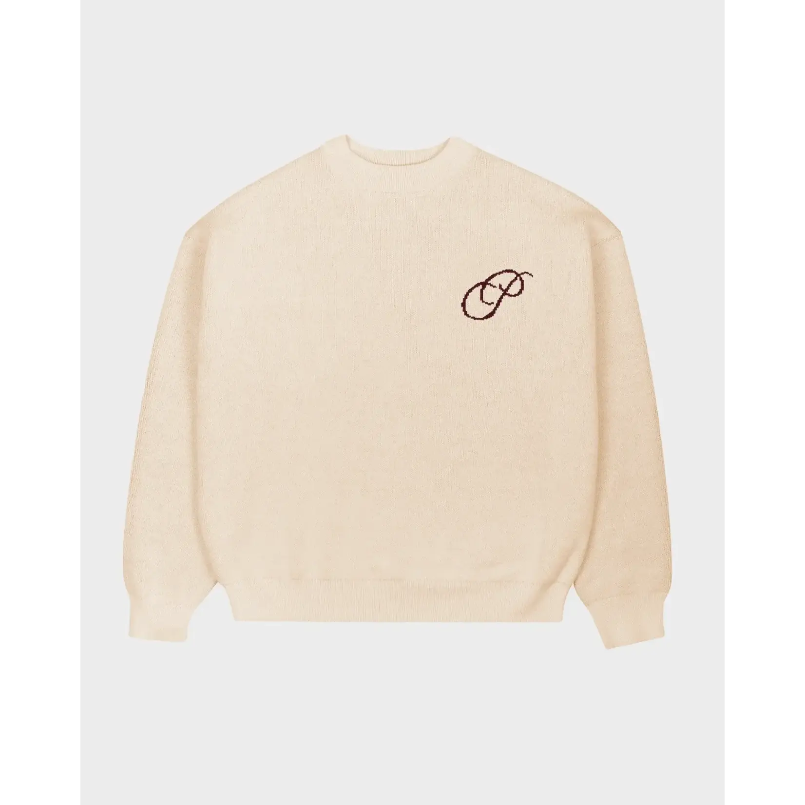 Prohibited Prohibited Initial Knit Sweater Cream
