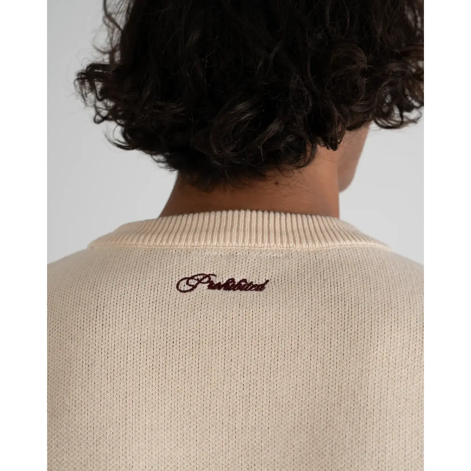 Prohibited Prohibited Initial Knit Sweater Cream