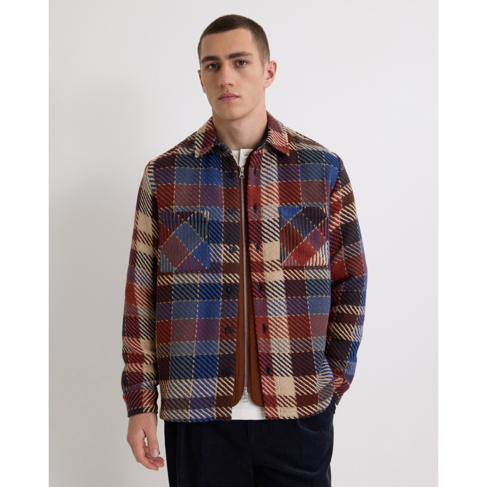 Wax London Wax London Whiting overshirt pike check