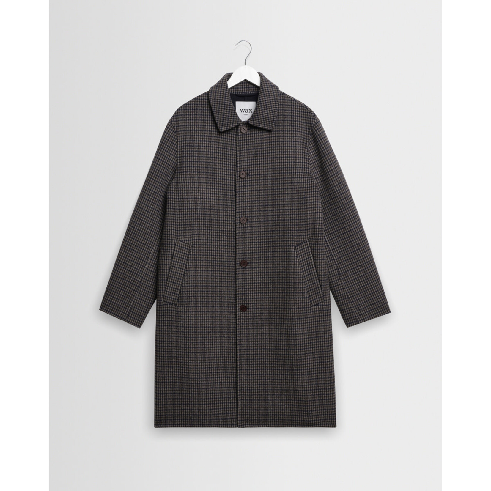 Wax London Wax London Stan coat navy/brown